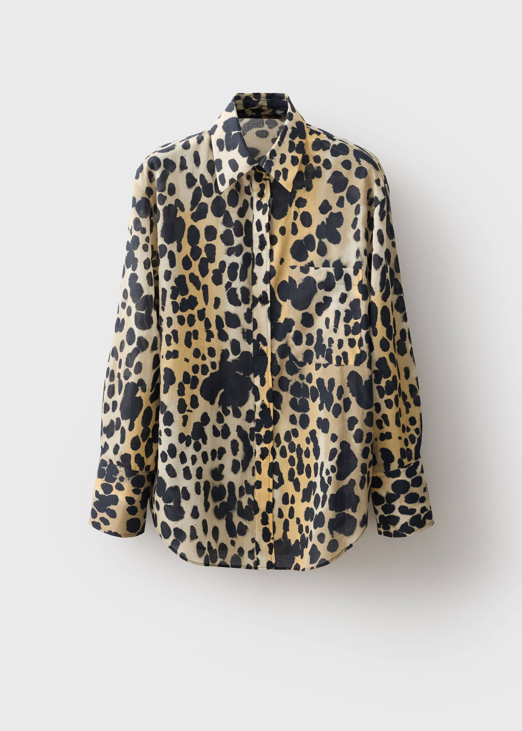 Leopard-print shirt with pocket - Article without model