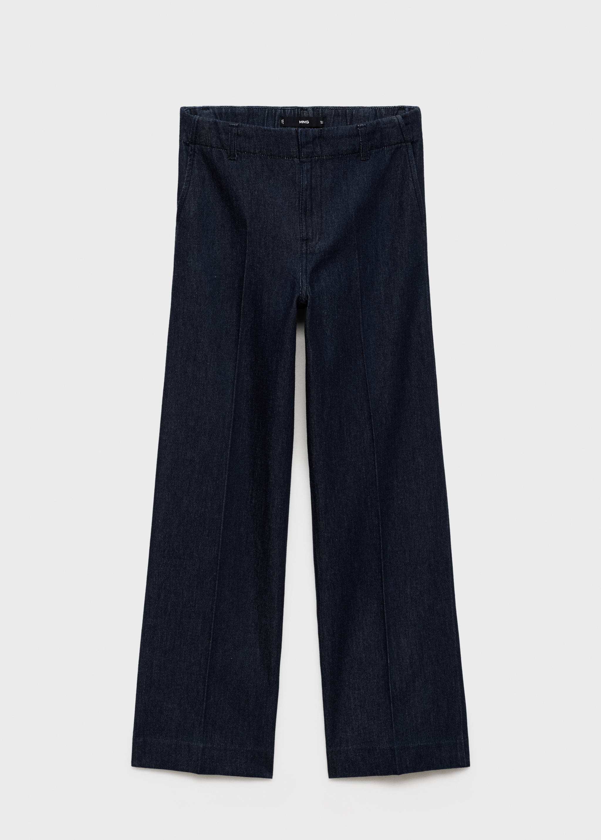 High-waisted wide leg denim trousers - Article without model
