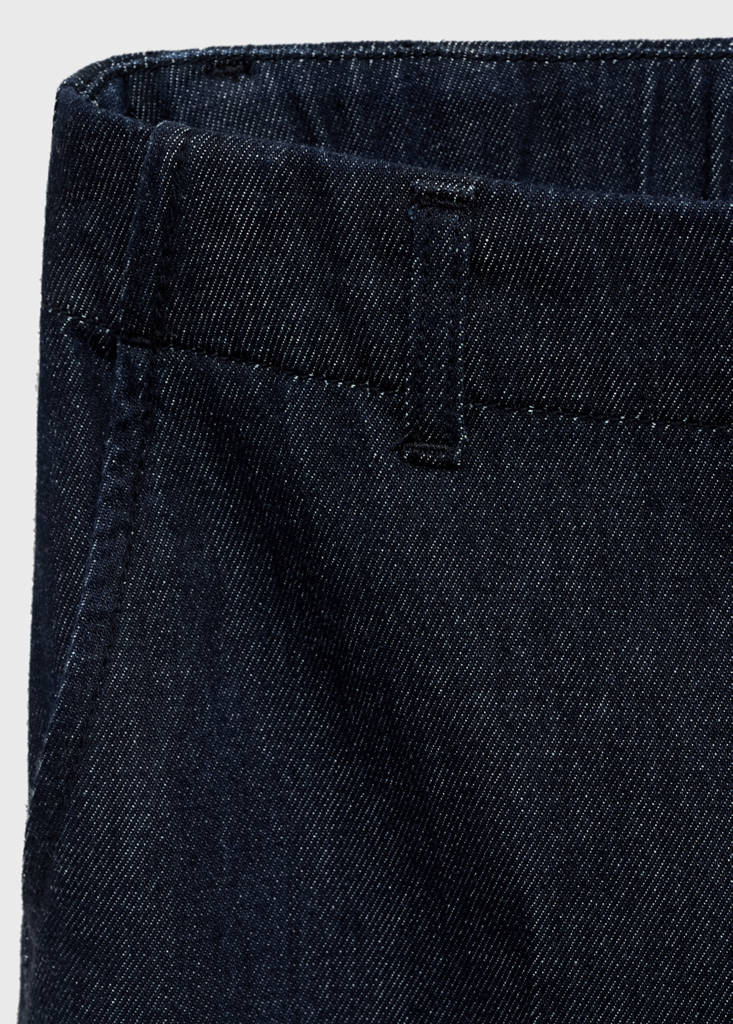 High-waisted wide leg denim trousers — Open Blue