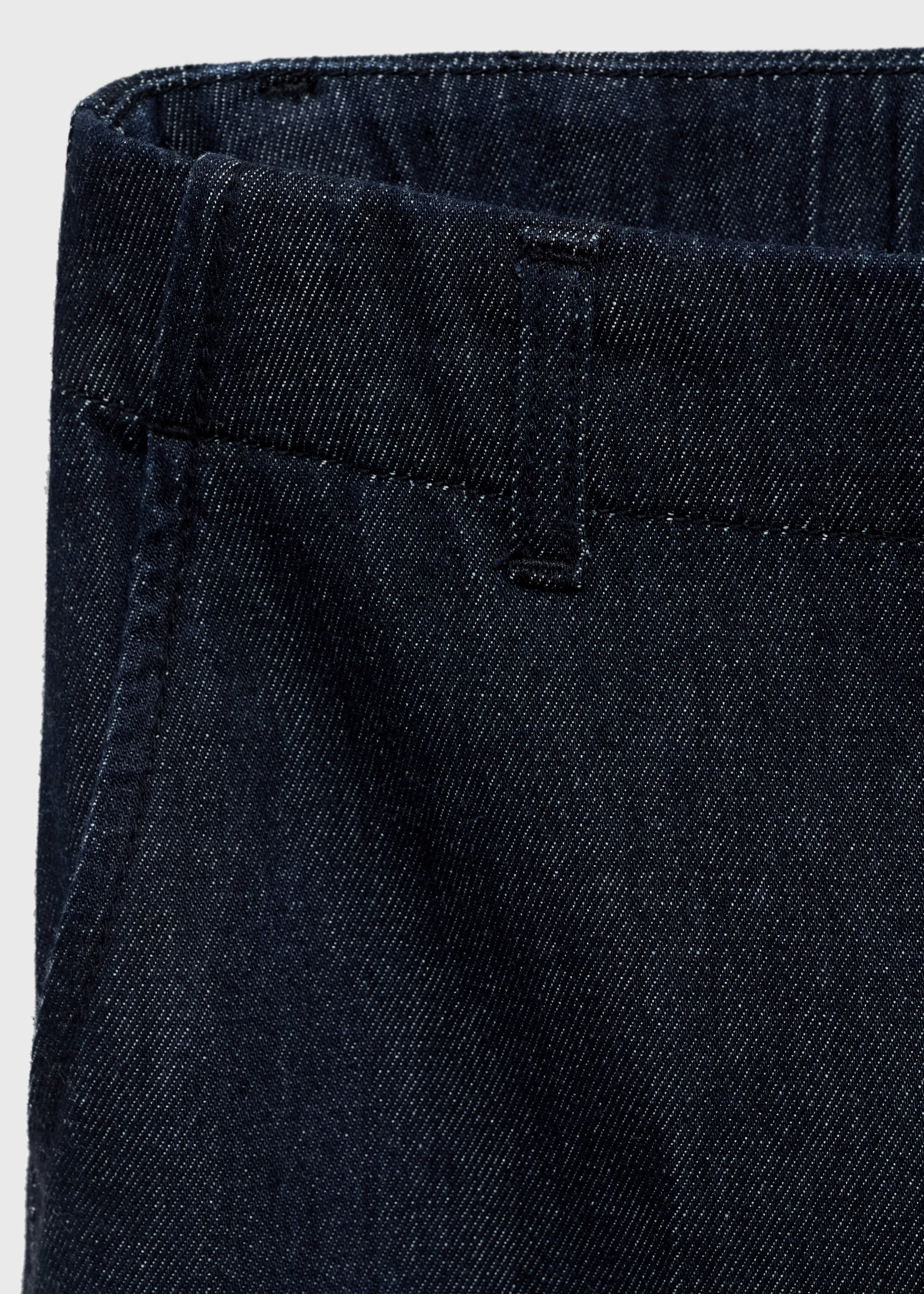 High-waisted wide leg denim trousers - Details of the article 8