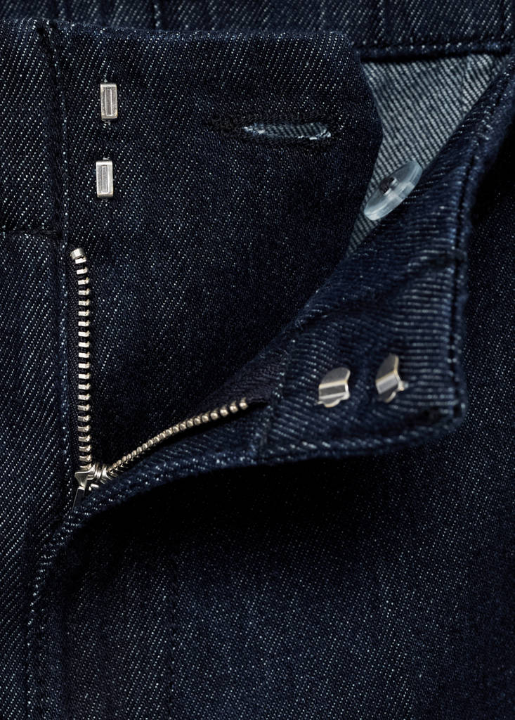 High-waisted wide leg denim trousers — Open Blue