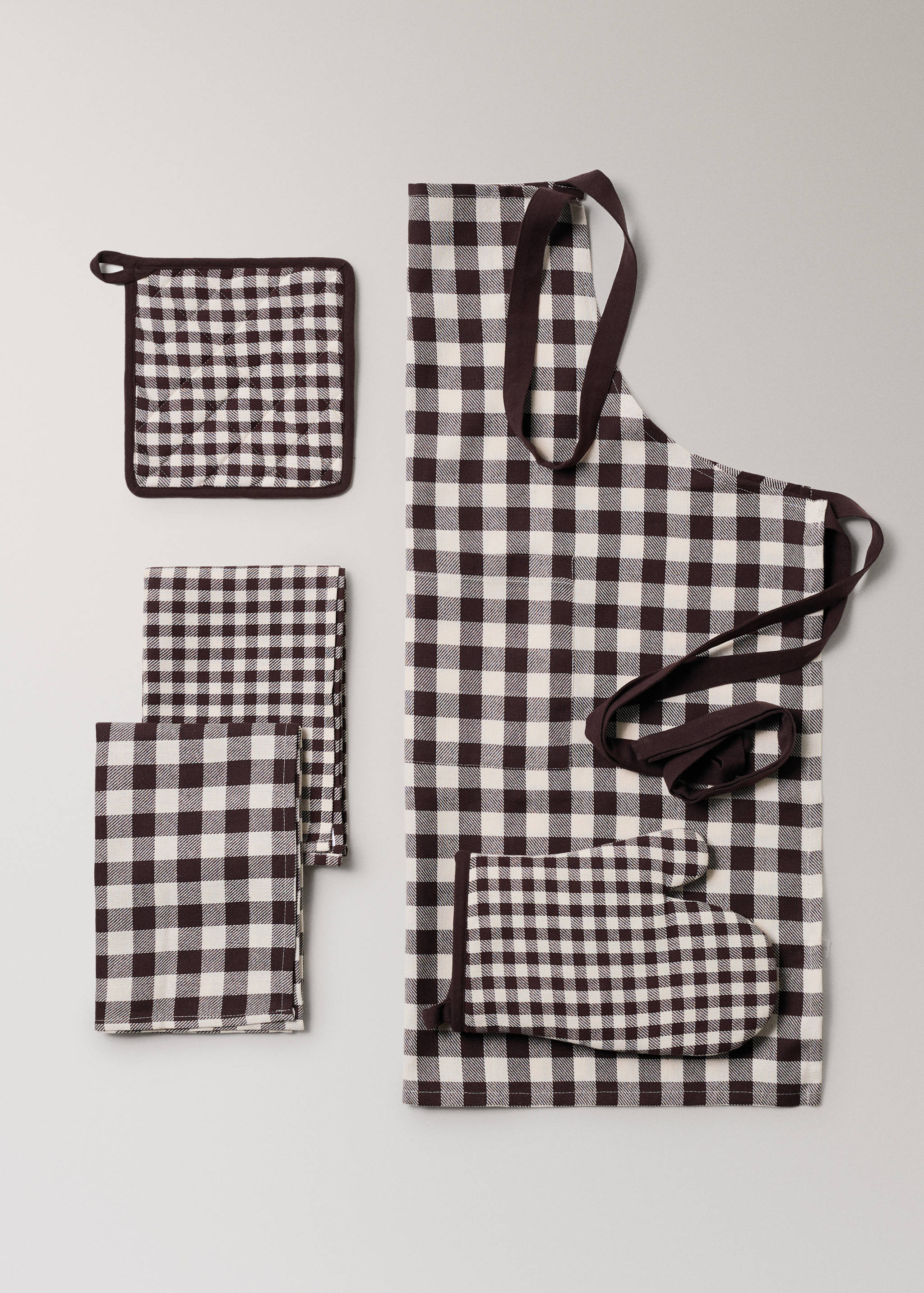 Gingham check kitchen towels - Details of the article 3