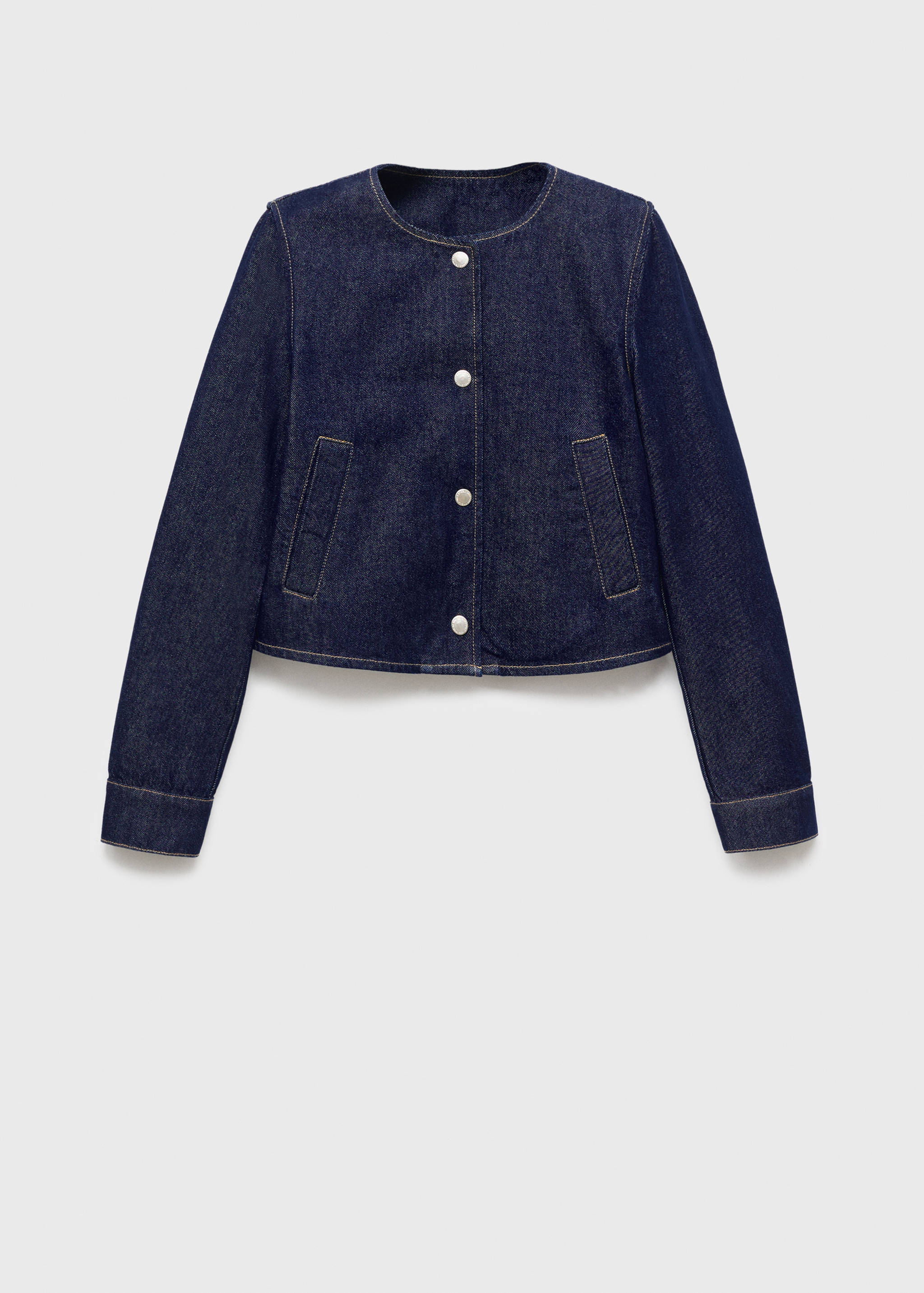 Krótka kurtka z denimu - Artykuł bez modela/modelki