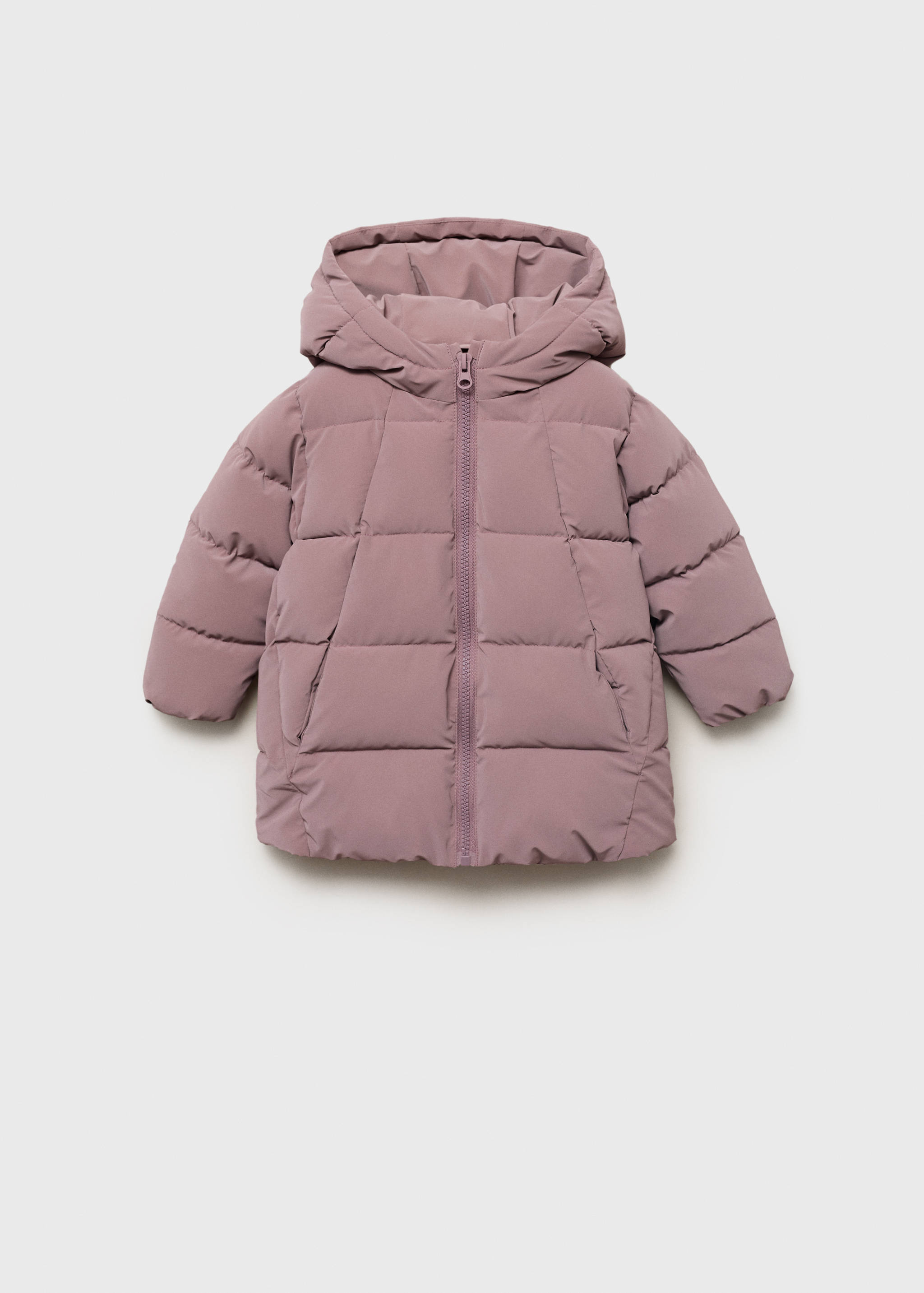 Anorak largo acolchado capucha - Artículo sin modelo