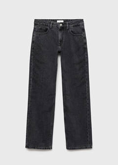 Straight-fit jeans with rhinestones — Black denim 4