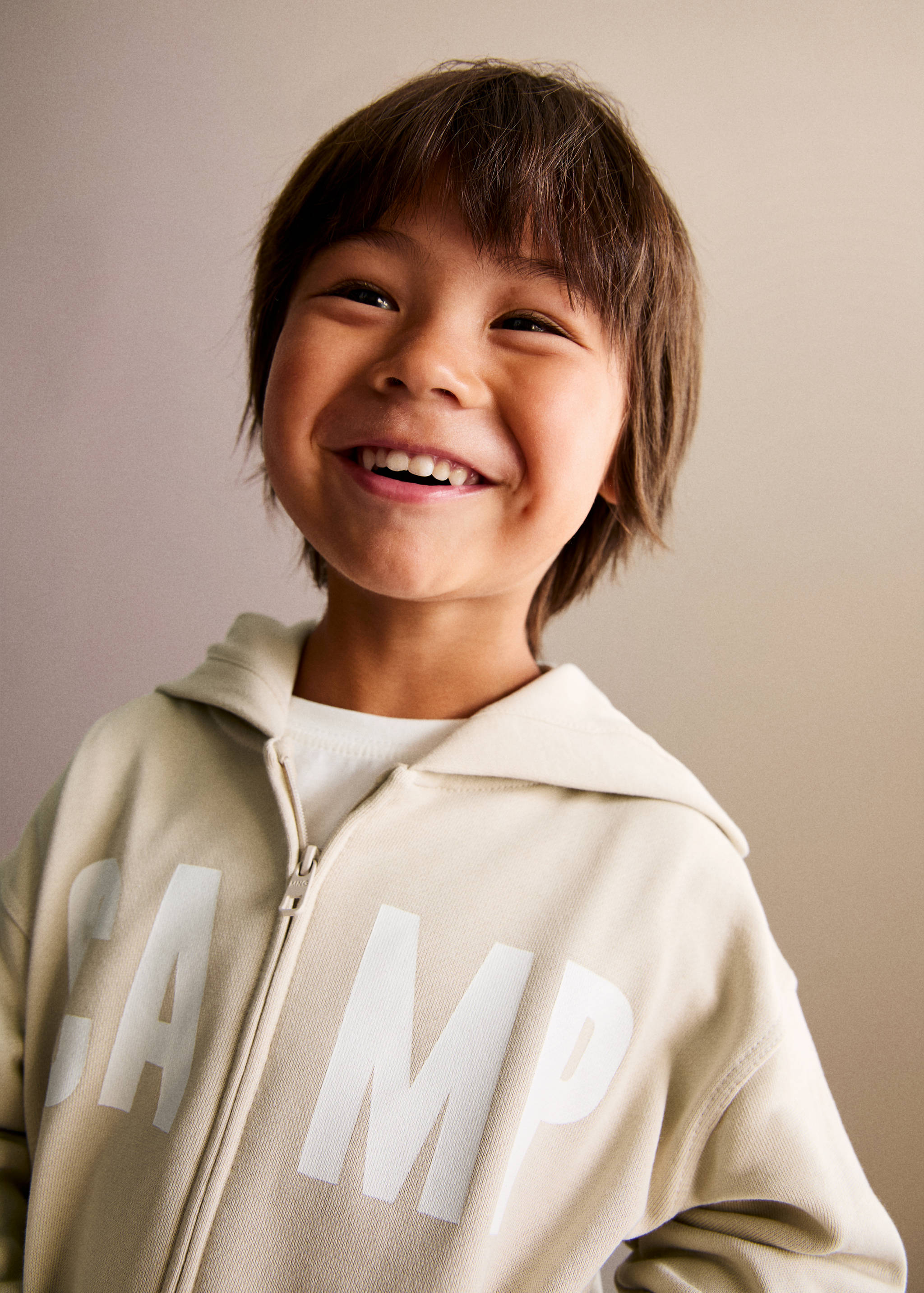 Sweat-shirt imprimé capuche - Plan général