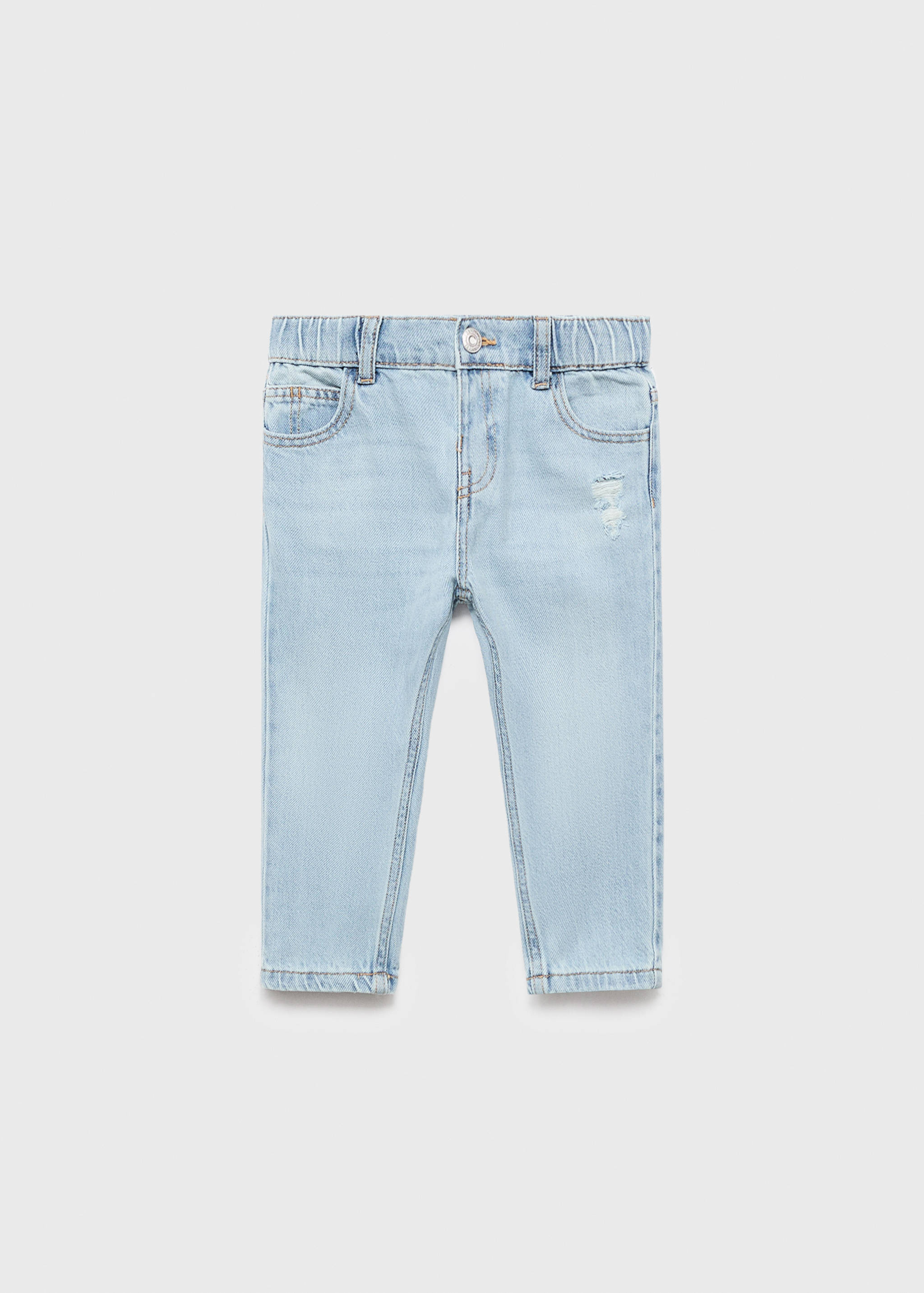 Straight cotton jeans - Article without model