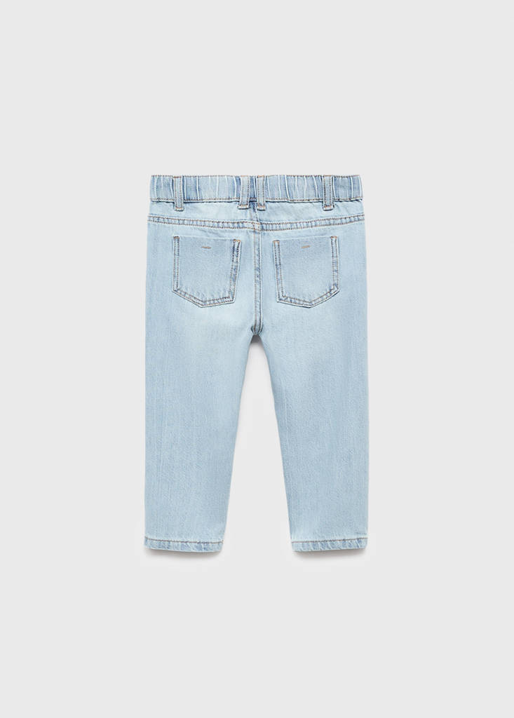 Straight cotton jeans — Light Blue