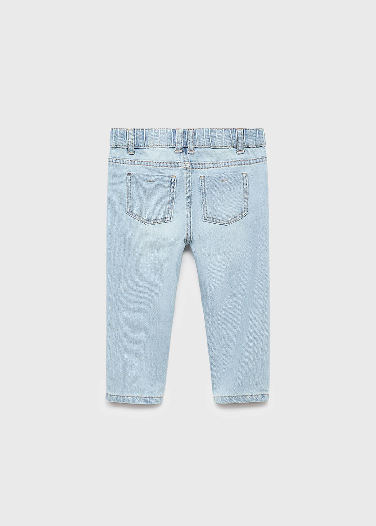 Straight cotton jeans — Light Blue