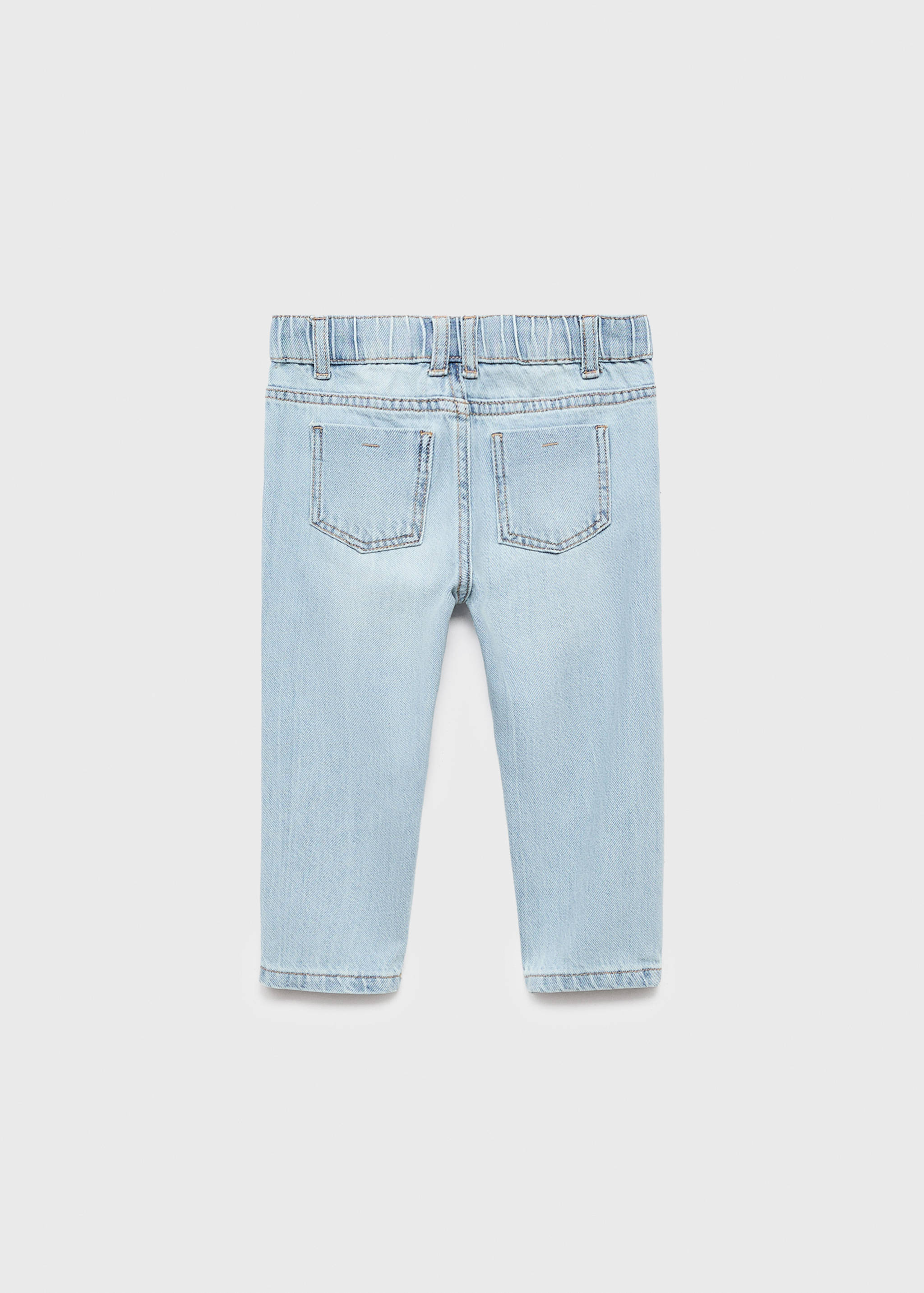 Straight cotton jeans - Reverse of the article