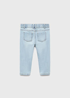 Straight cotton jeans — Light Blue 4