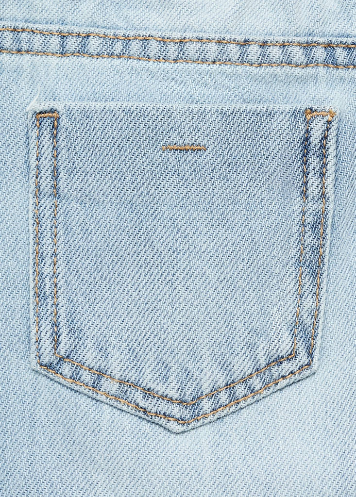 Straight cotton jeans — Light Blue