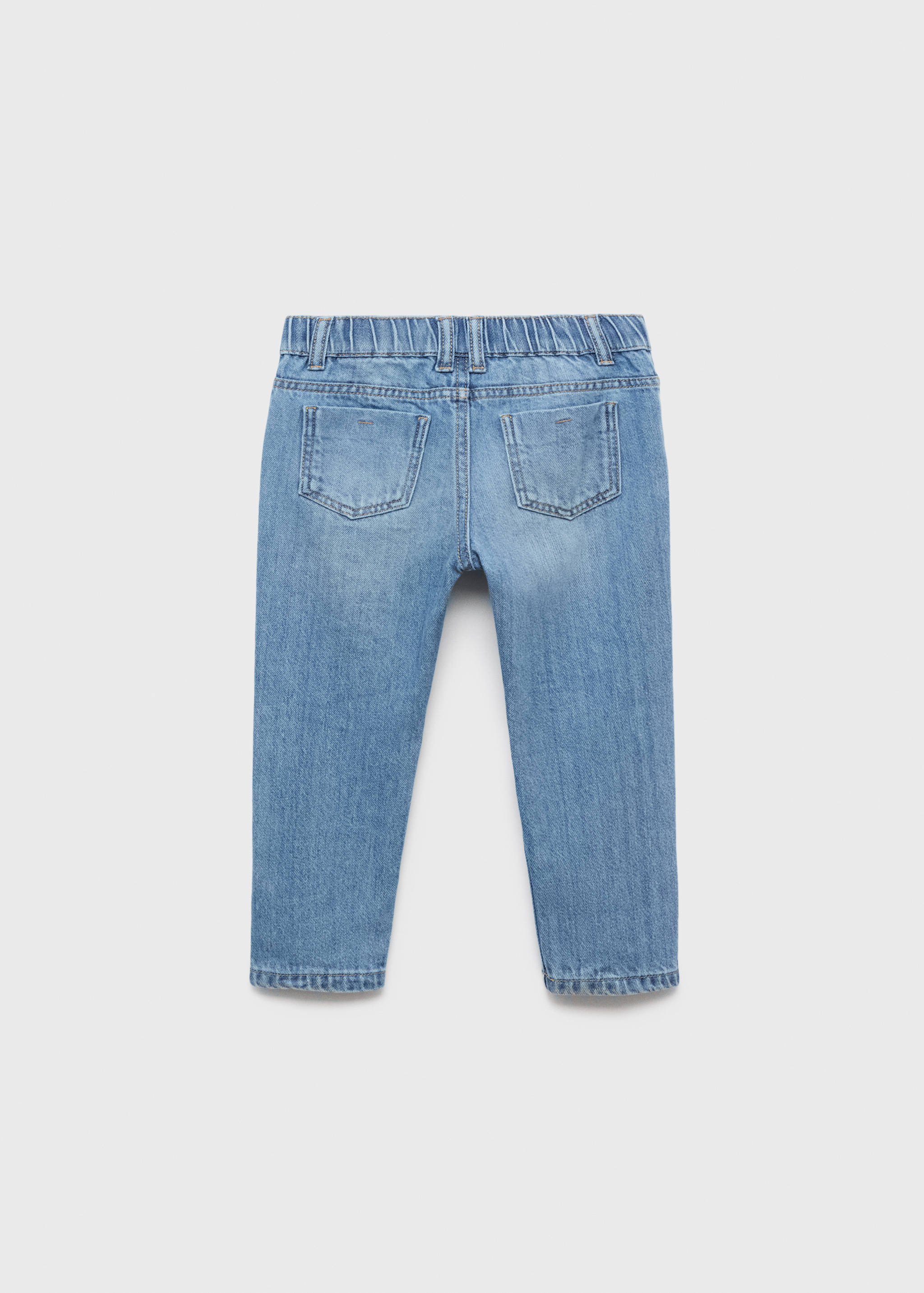 Straight cotton jeans - Reverse of the article