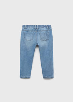 Straight cotton jeans — Medium Blue 4