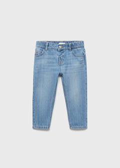 Straight cotton jeans — Medium Blue 2