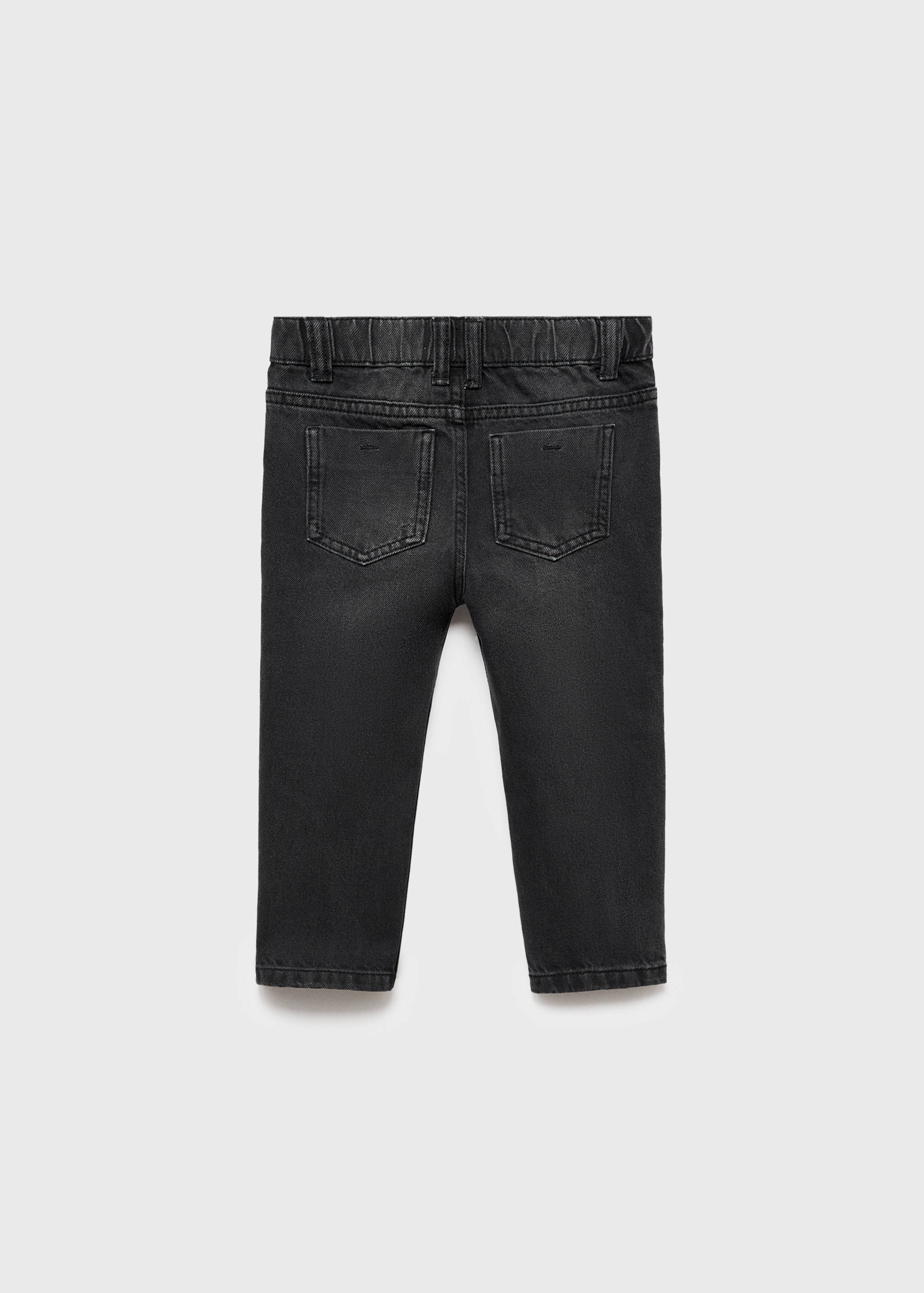 Straight cotton jeans - Reverse of the article