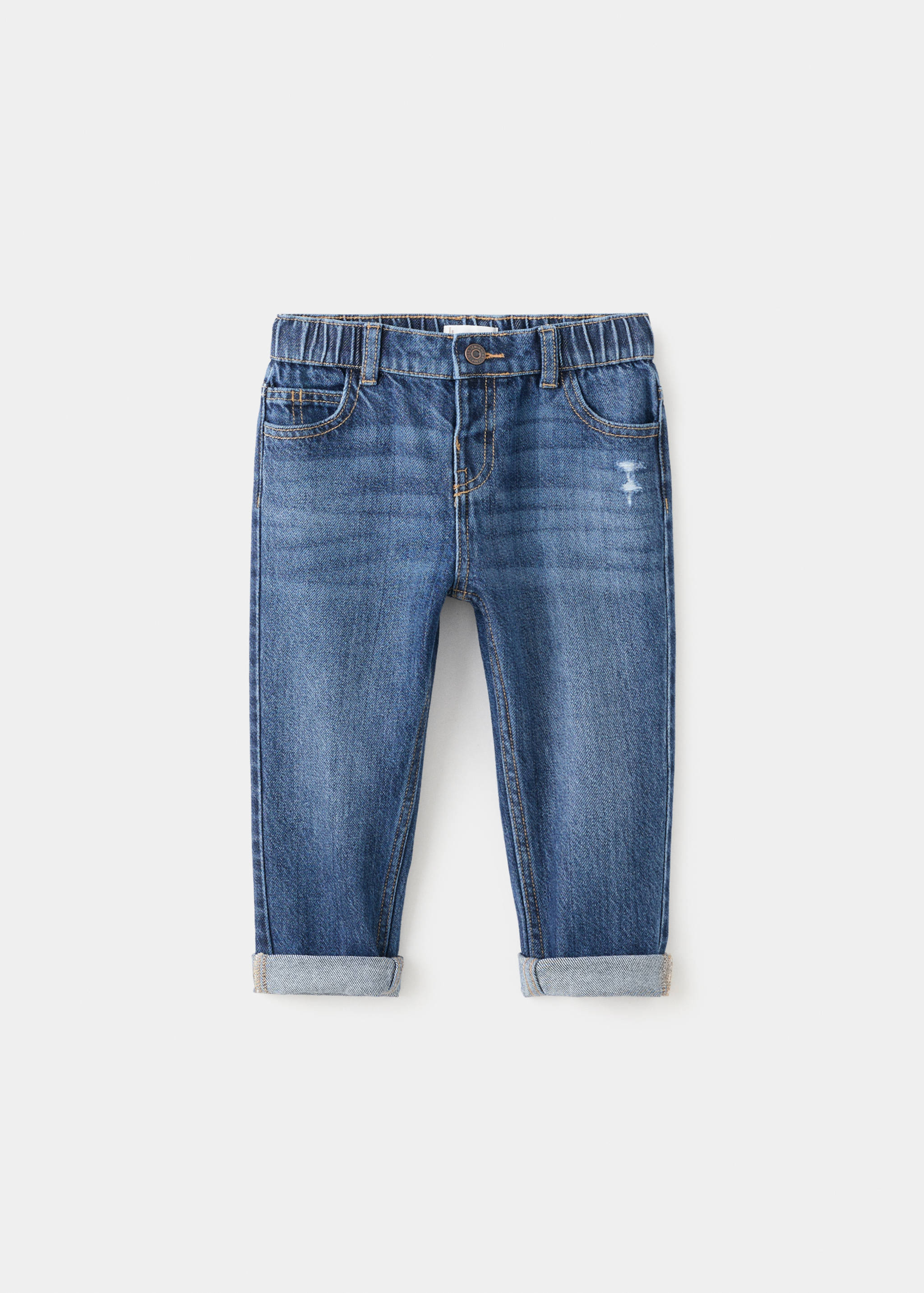 Straight cotton jeans - Article without model