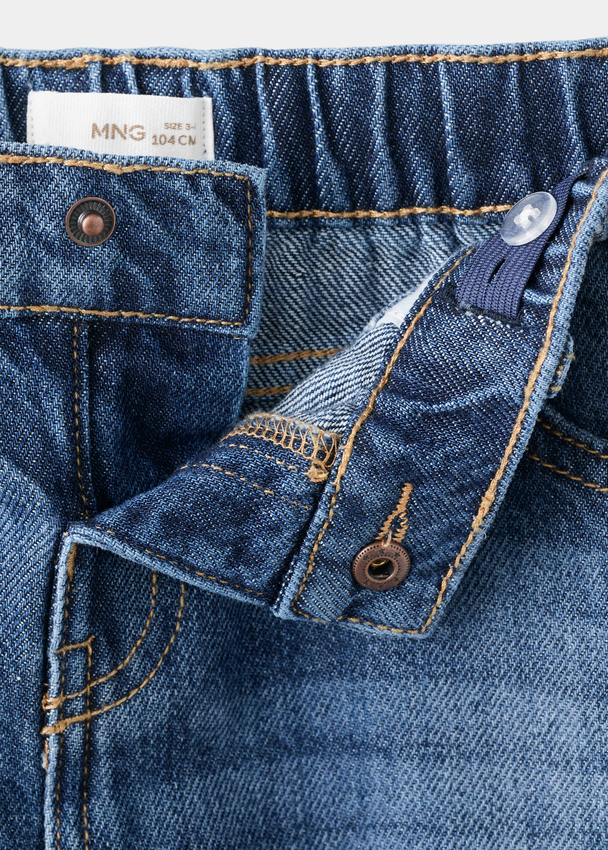 Straight cotton jeans - Details of the article 8