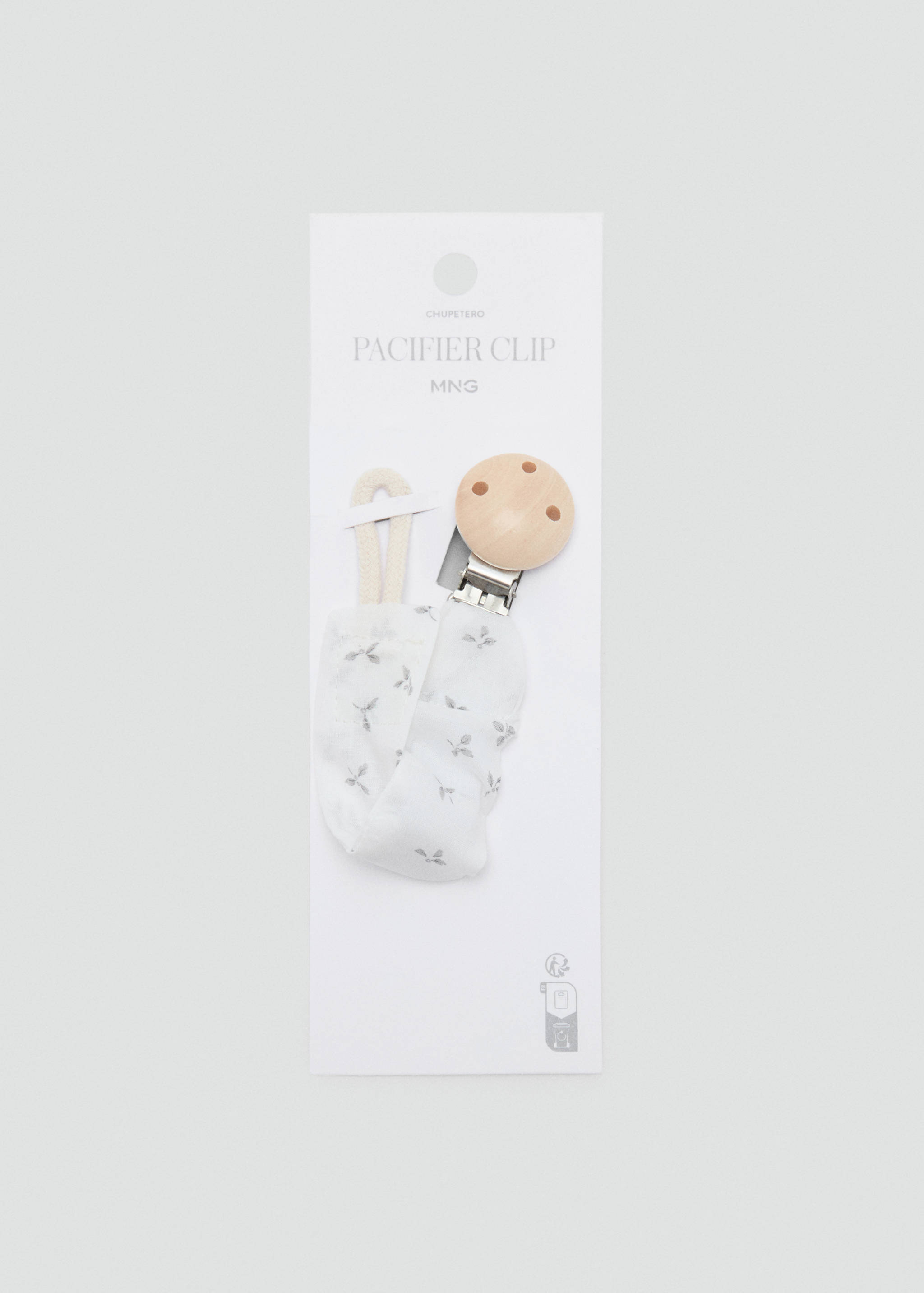 Printed brooch pacifier holder - Article without model