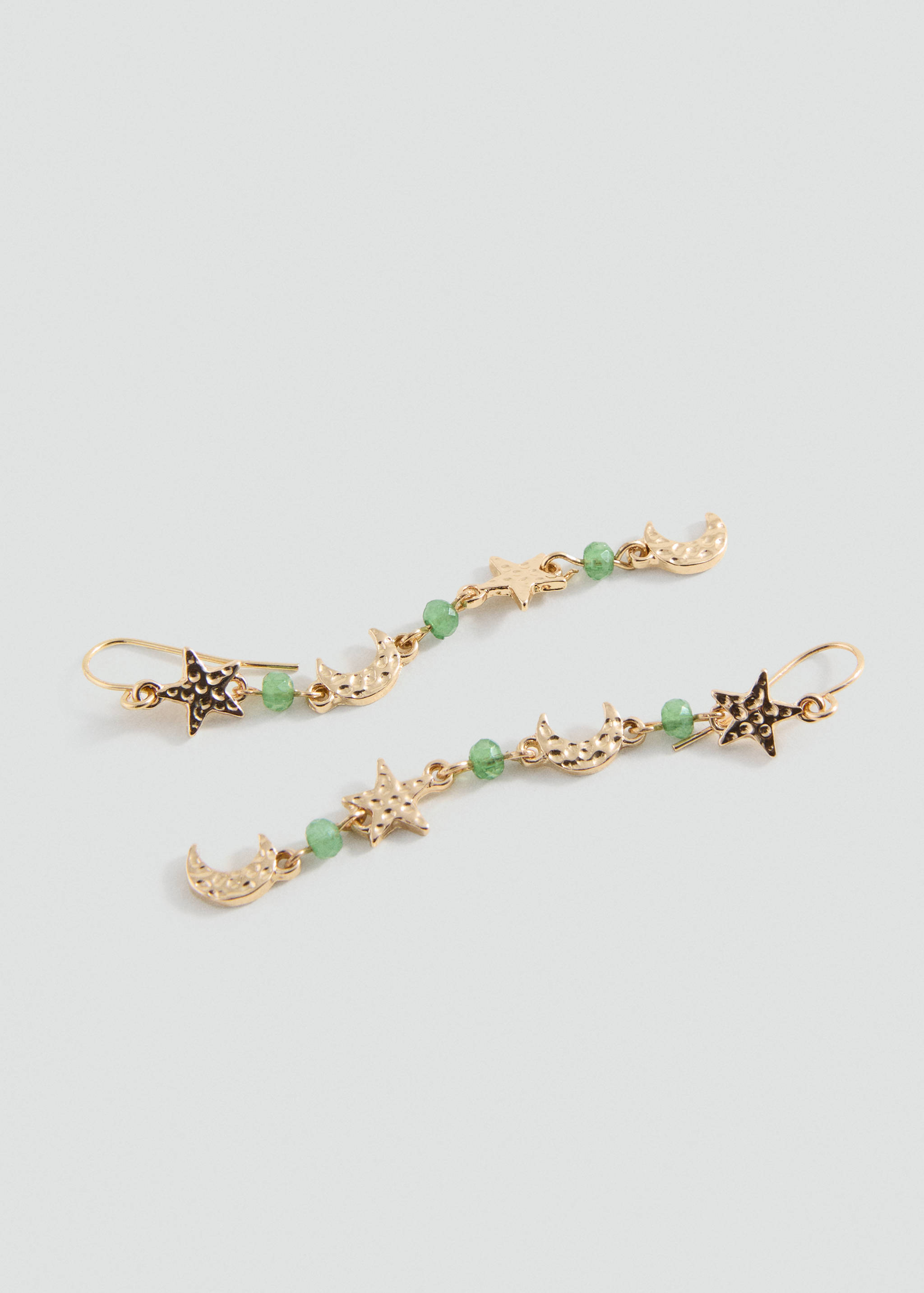 Moon pendant earrings - Medium plane