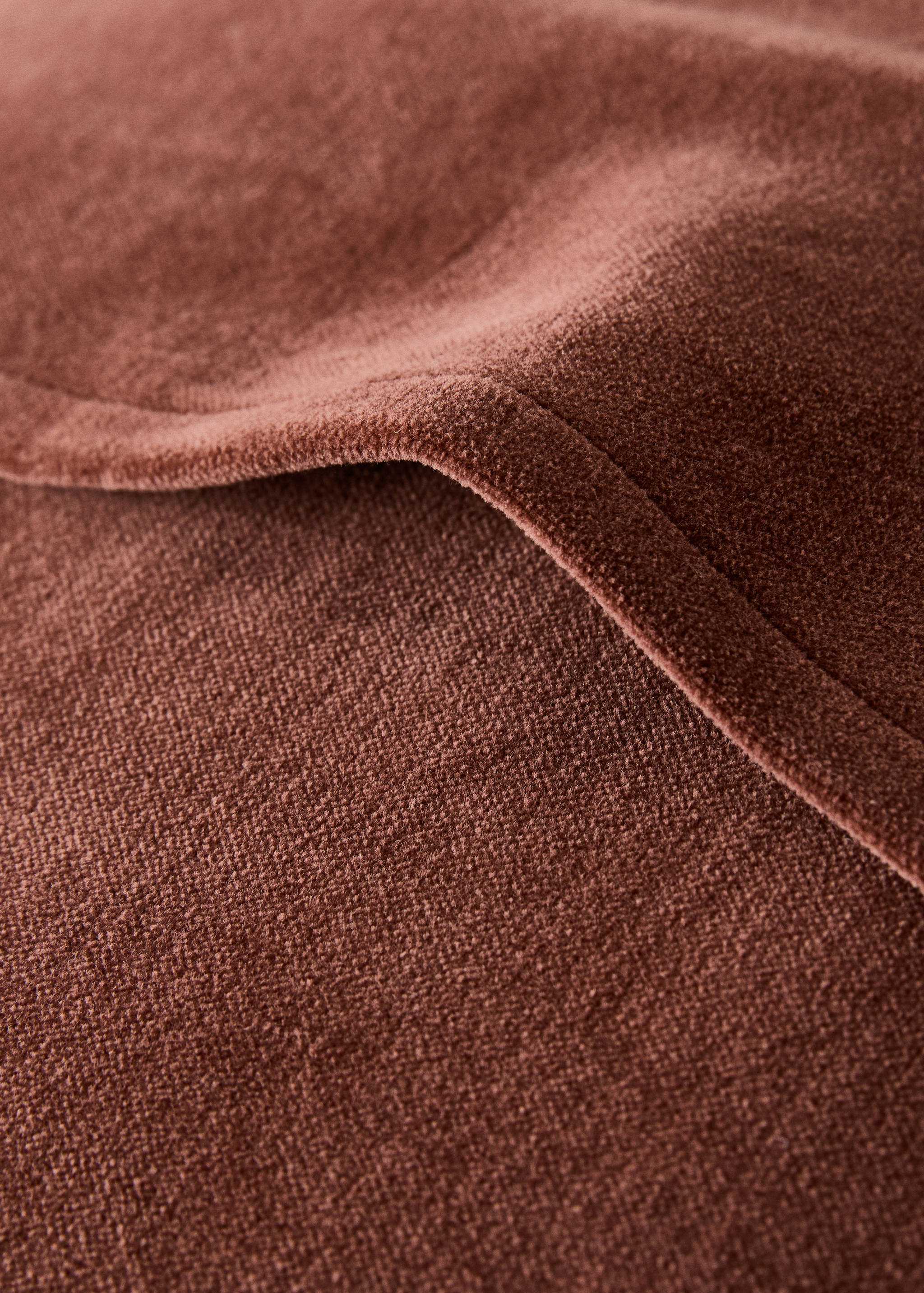 Capa de almofada decorativa de veludo com pormenor de vivo 50 x 50 cm - Pormenor do artigo 4