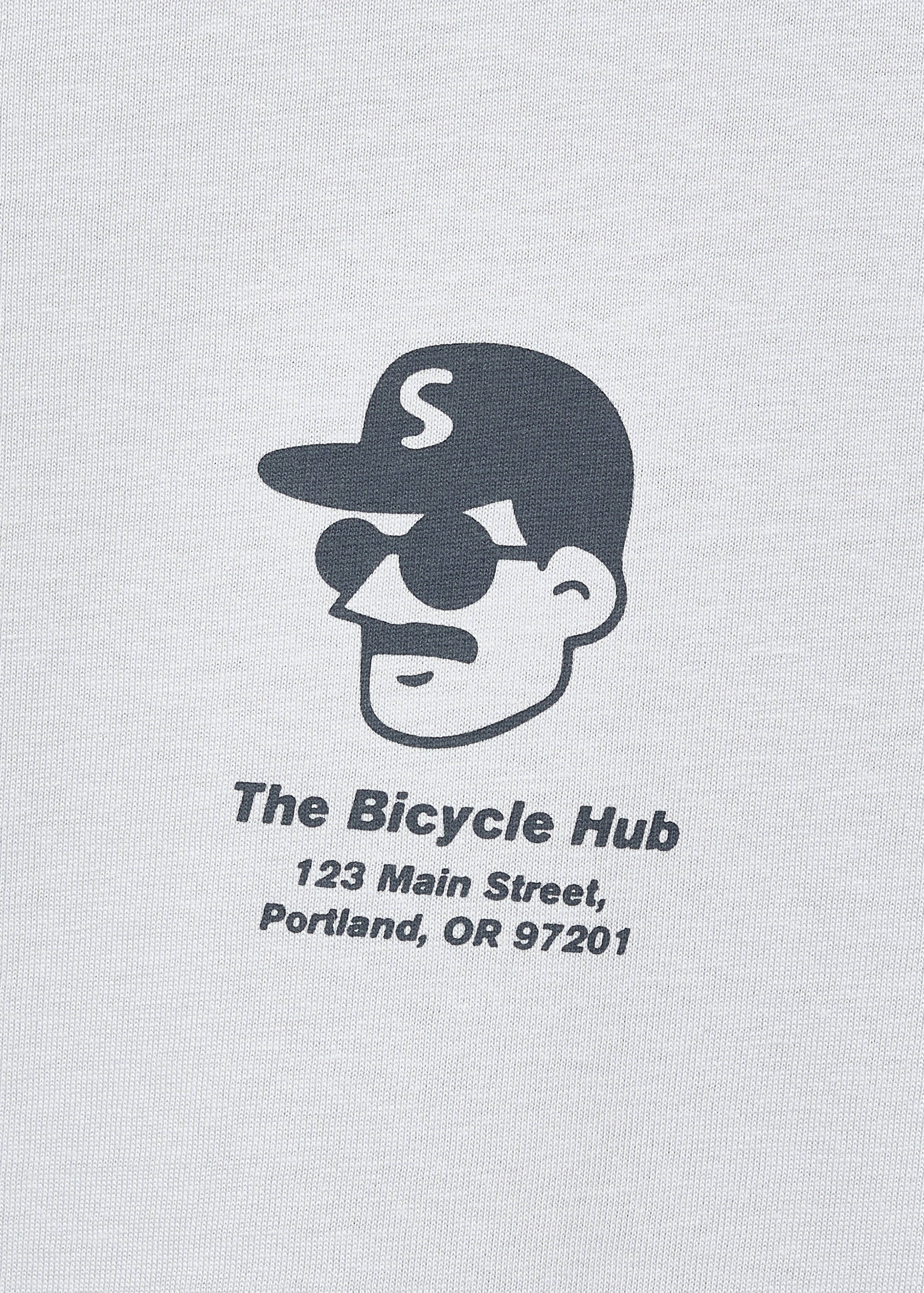 Хлопковая футболка с принтом - Деталь изделия 0