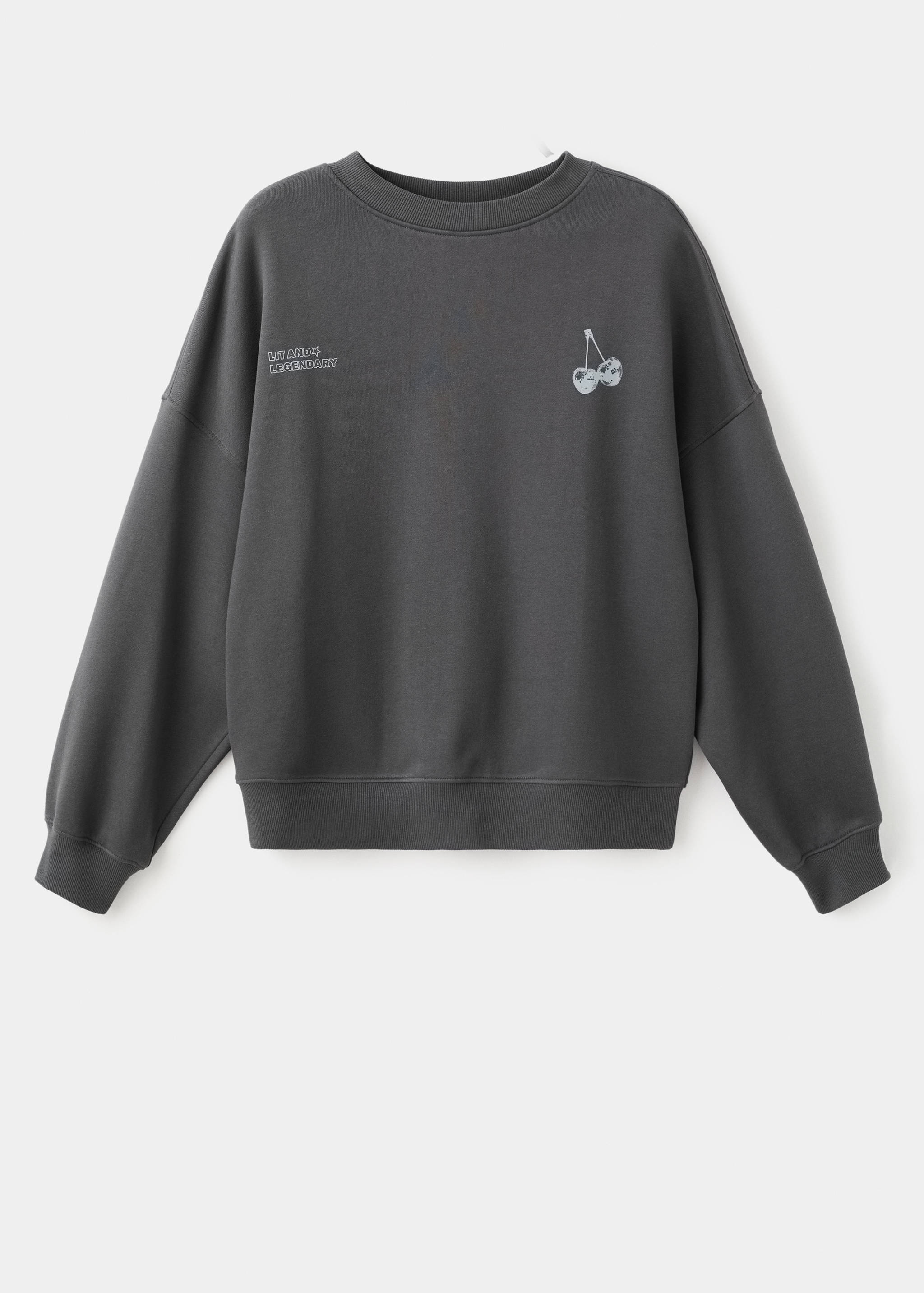 Printed cotton sweatshirt - Article without model