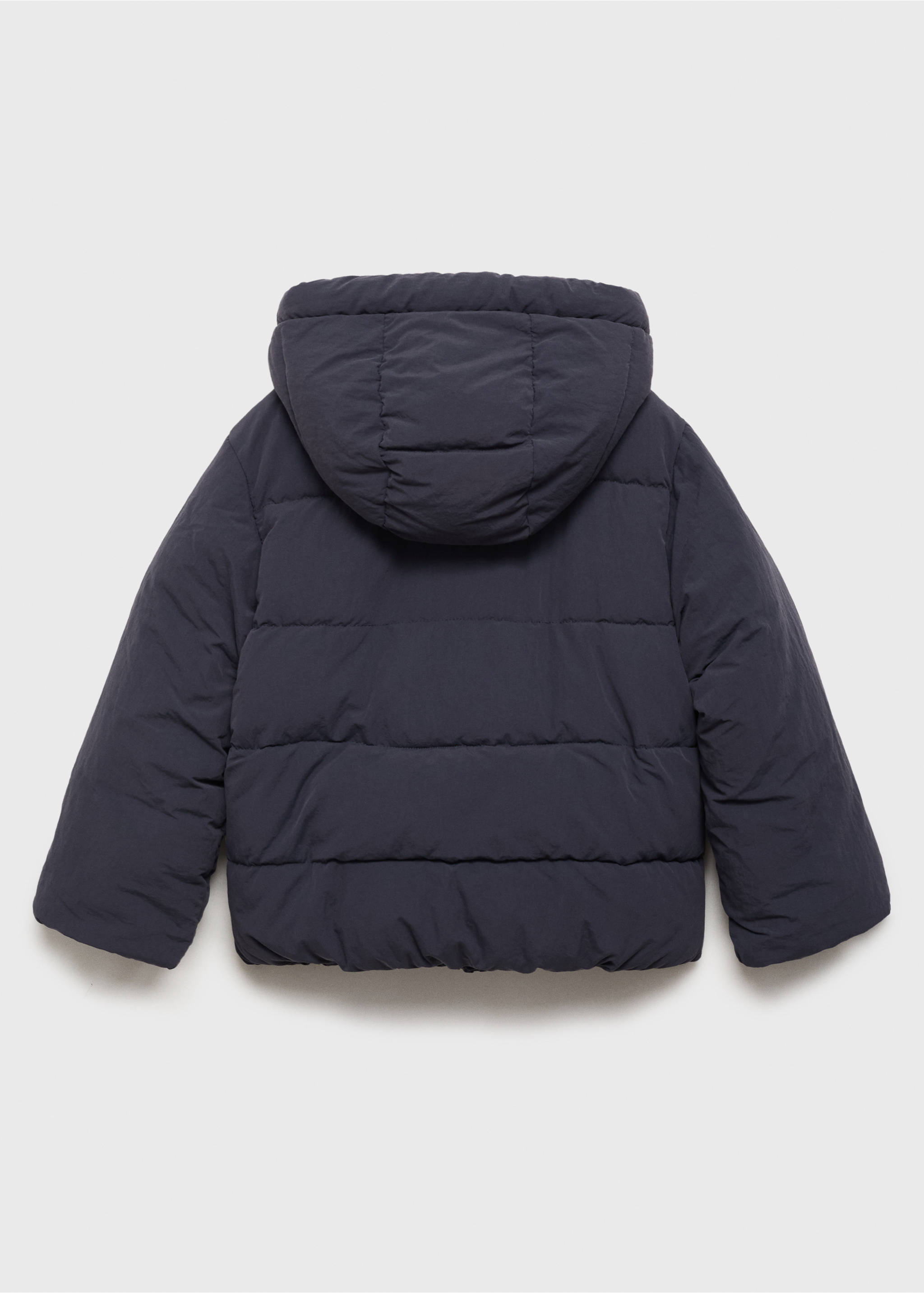 Hood puffer coat - Reverse of the article, Dark Navy. Ref: 17094069-00.