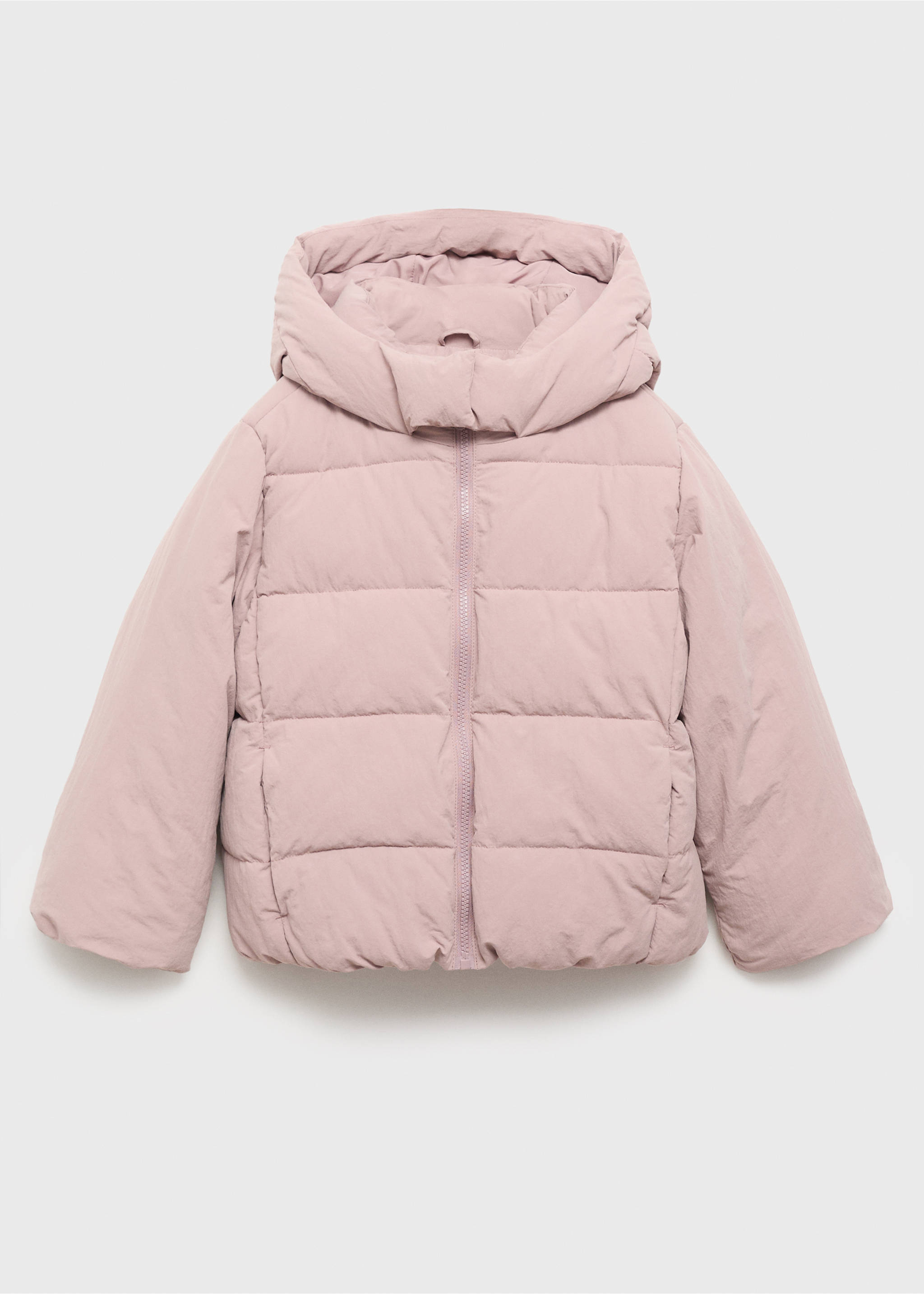 Hood puffer coat - Article without model, Pink. Ref: 17094069-00.