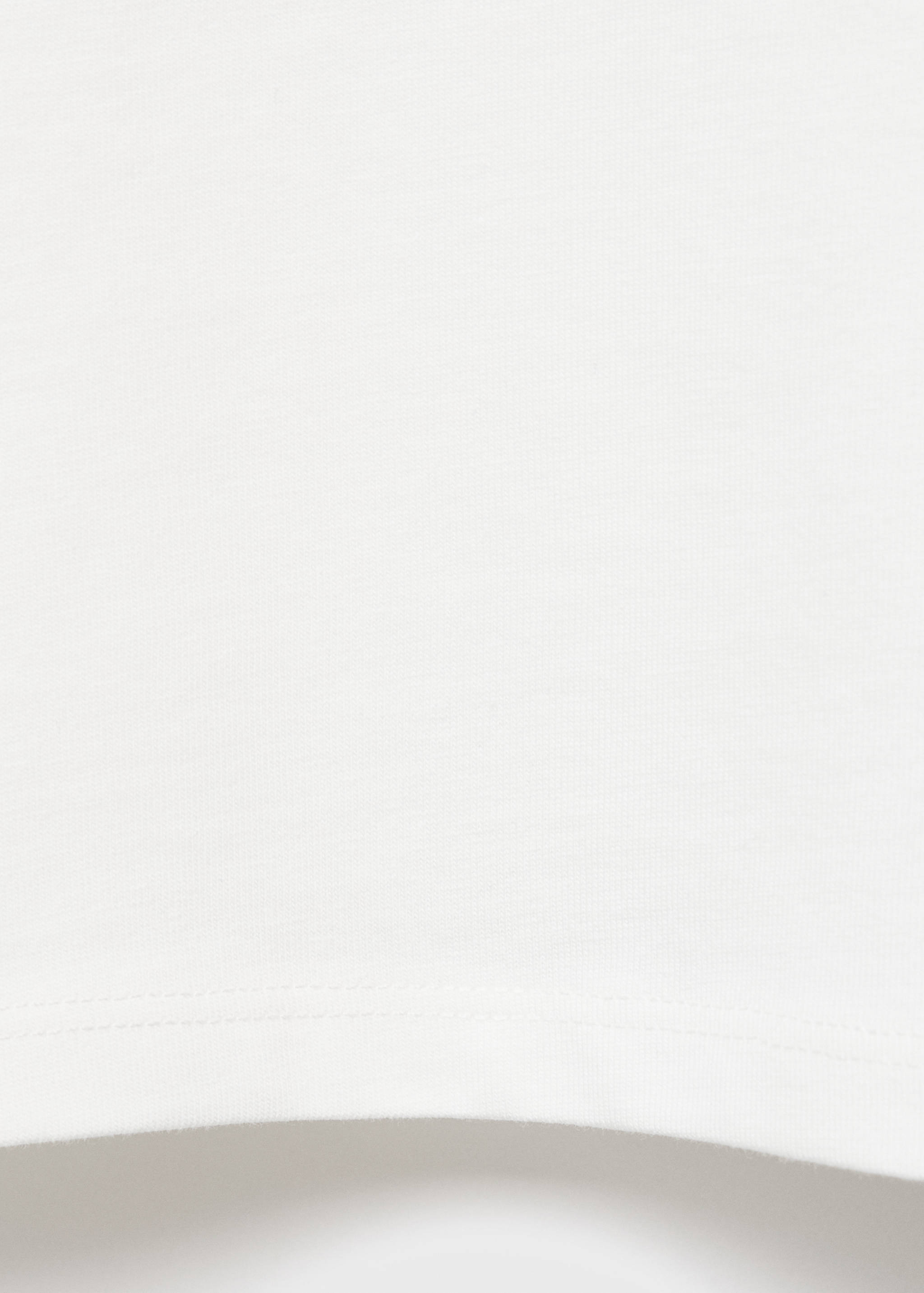 Cotton t-shirt with swan pattern - Details of the article 0