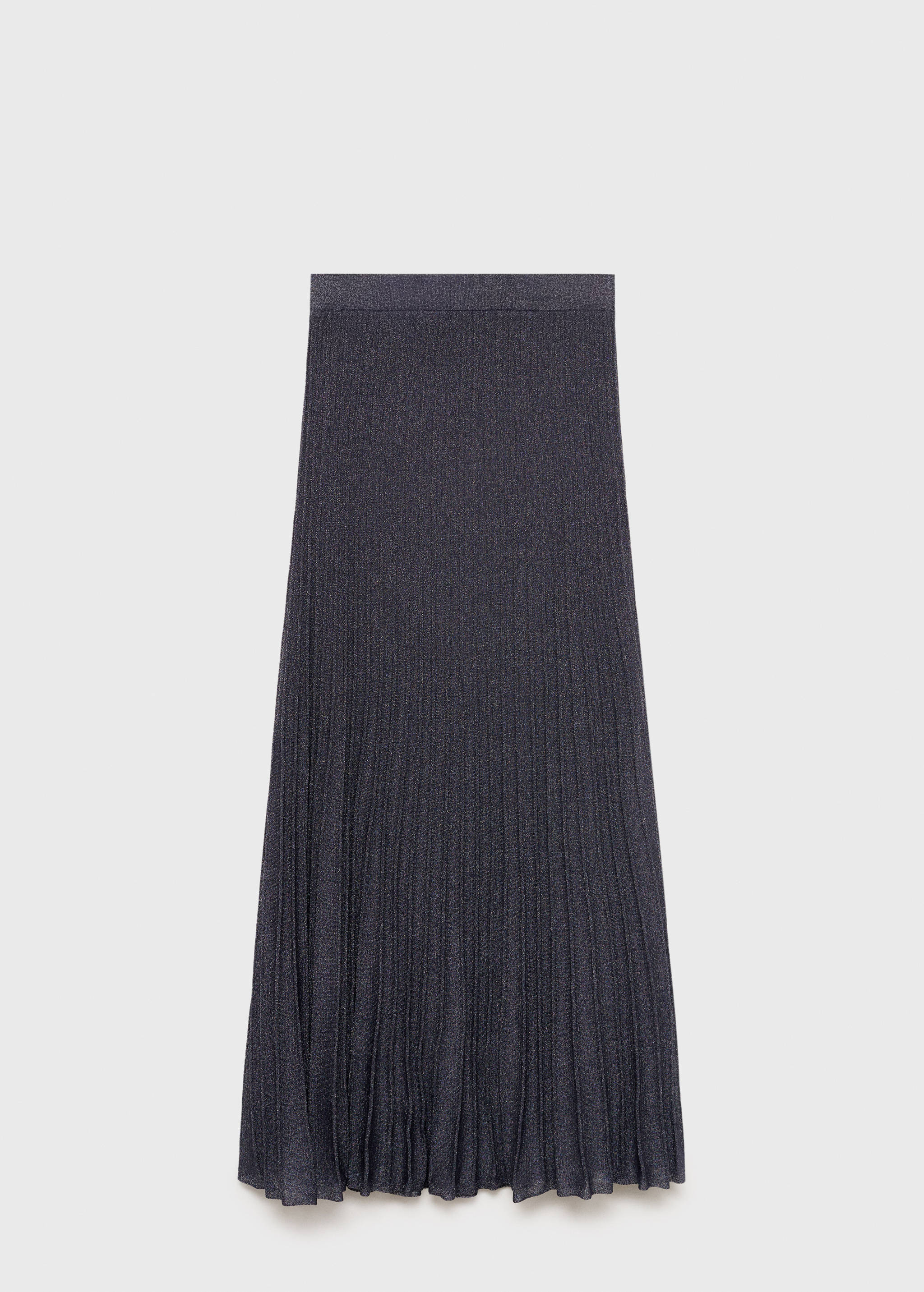 Lurex knitted pleated skirt - Article without model