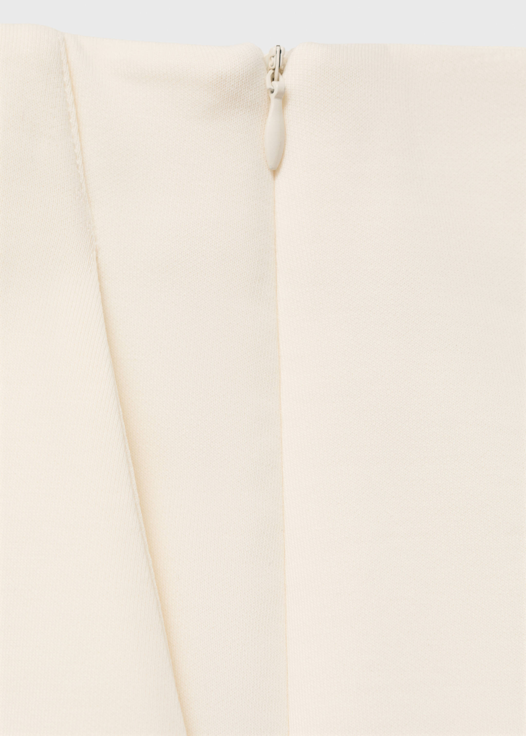 Cotton skirt with opening - Details of the article 0