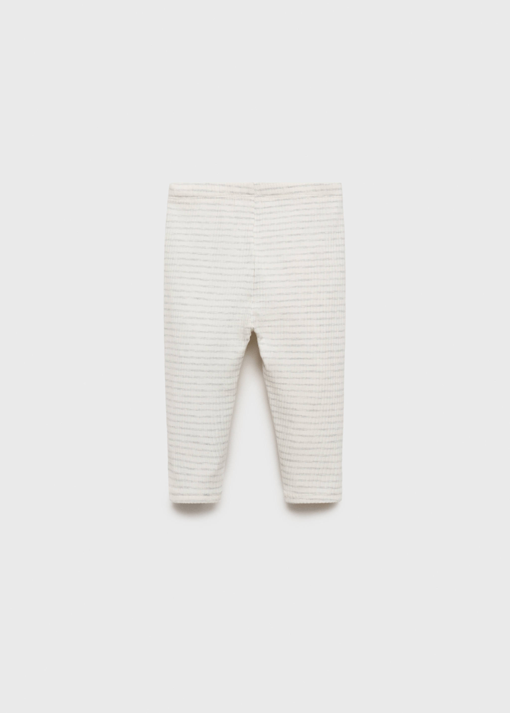 Stripped cotton leggings - Reverse of the article