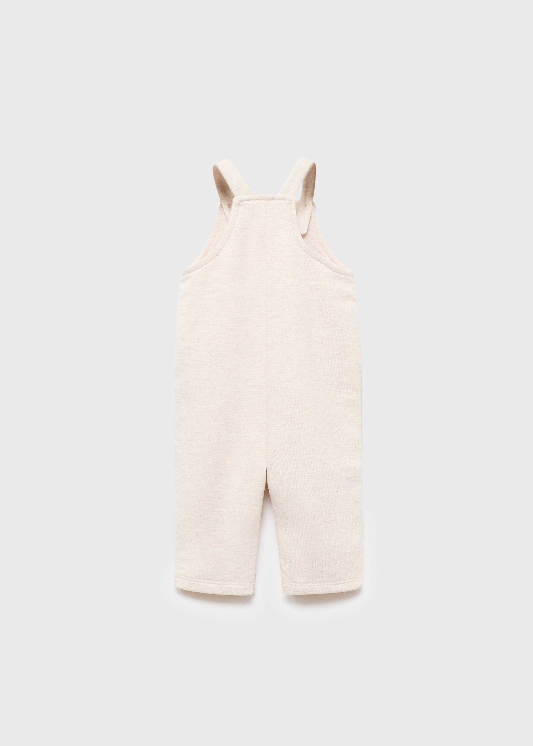 Long cotton dungarees - Reverse of the article