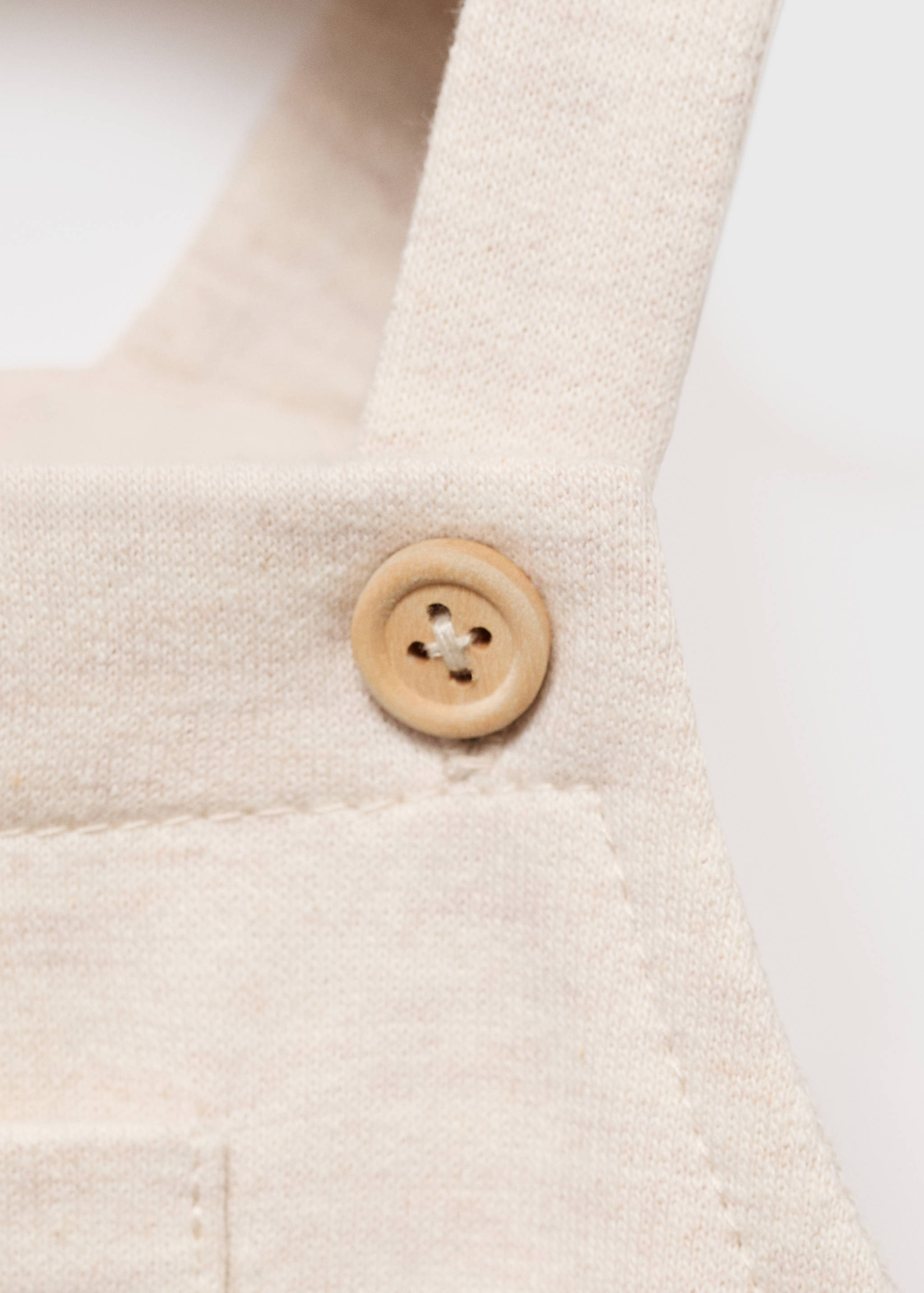 Long cotton dungarees - Details of the article 0