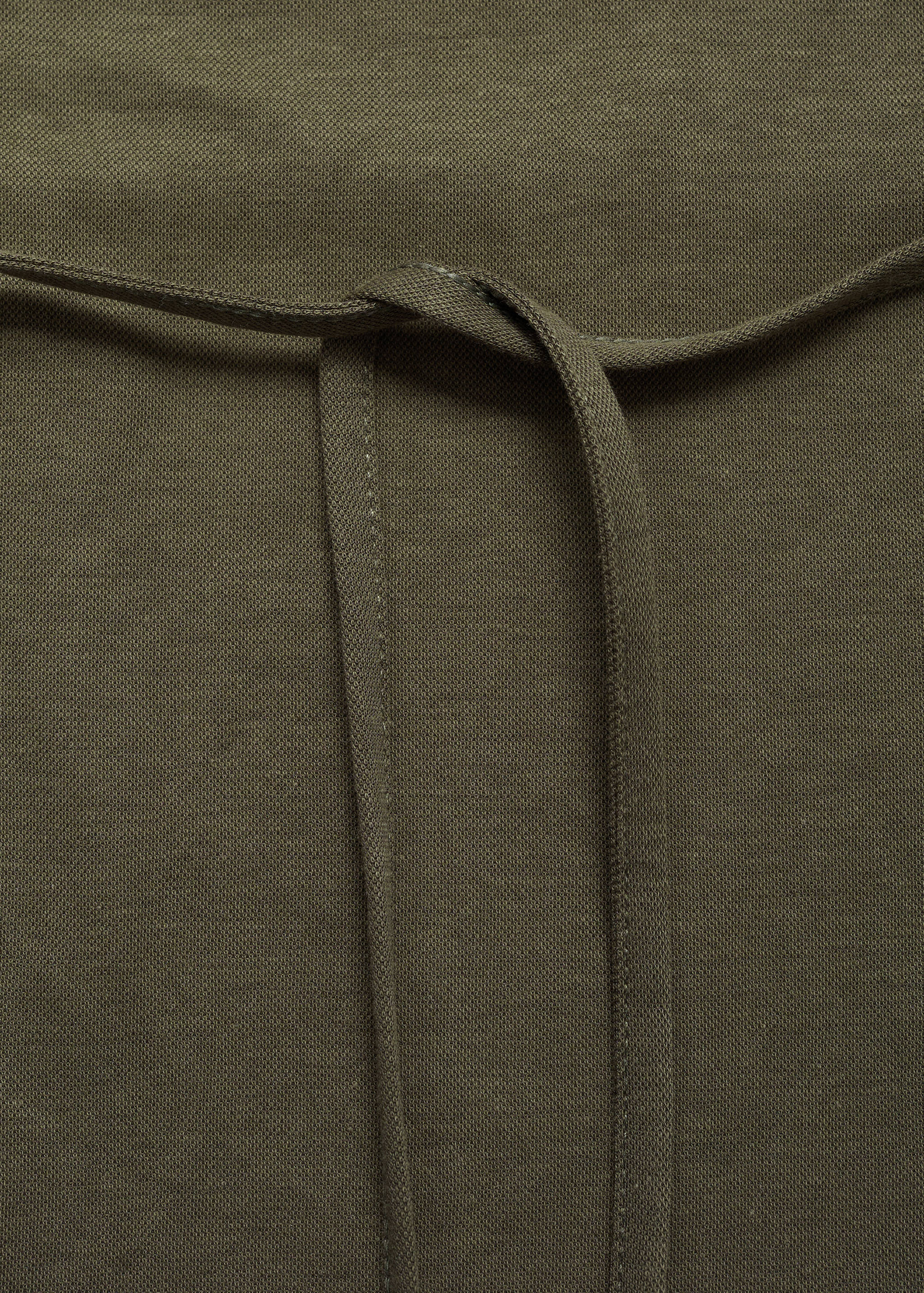 Cotton top with waist tie - Details of the article 8