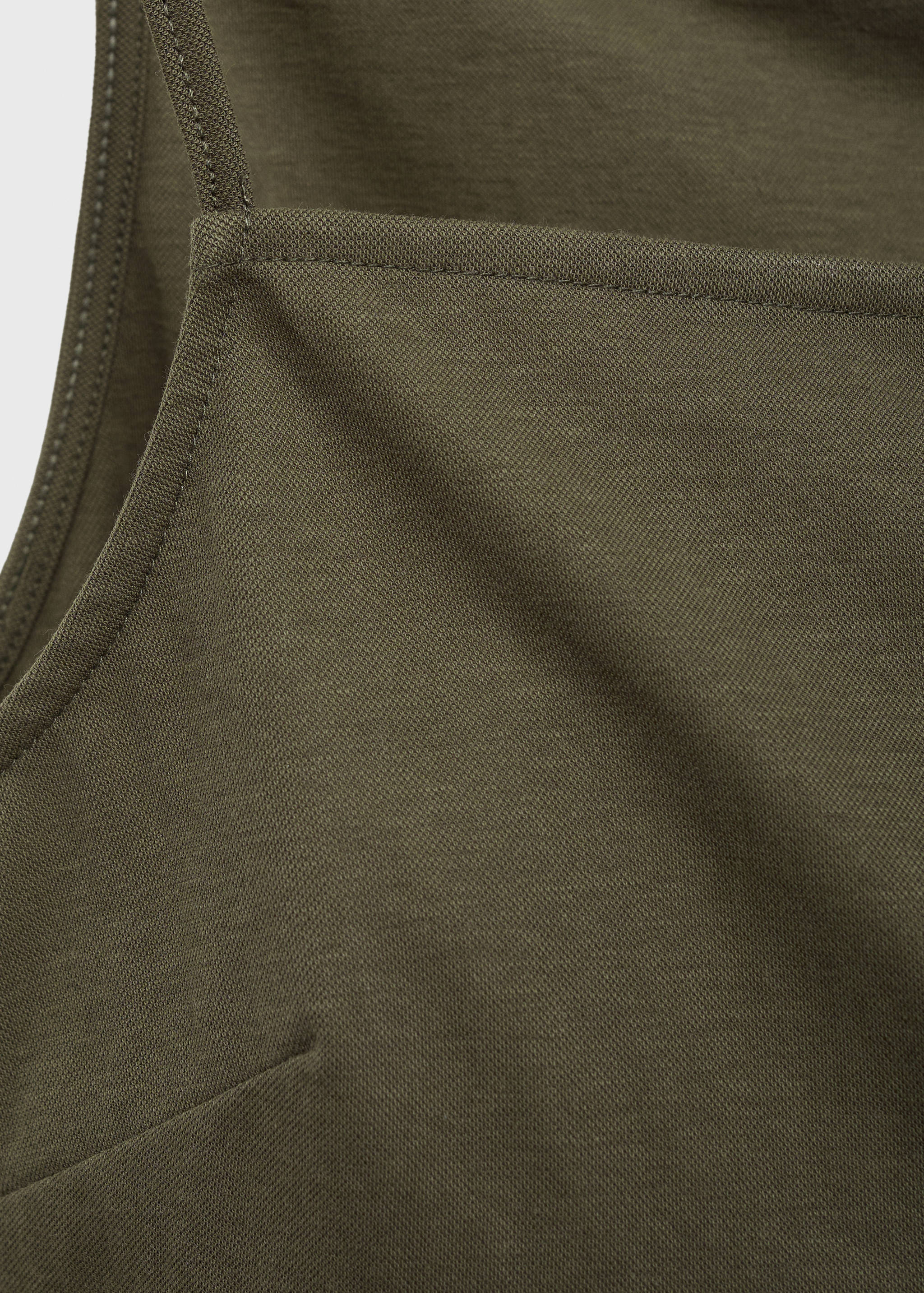 Cotton top with waist tie - Details of the article 0