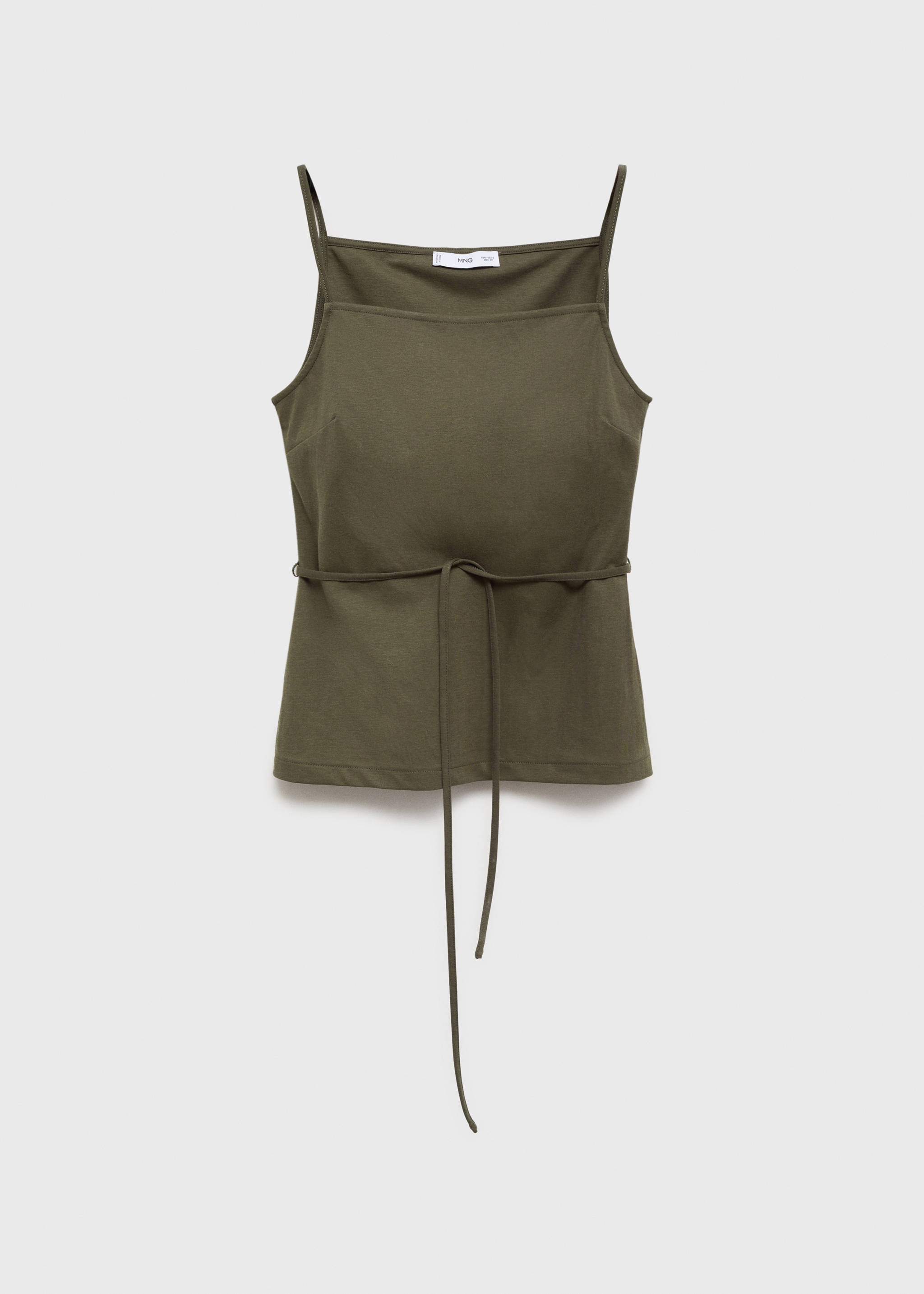 Cotton top with waist tie - Article without model