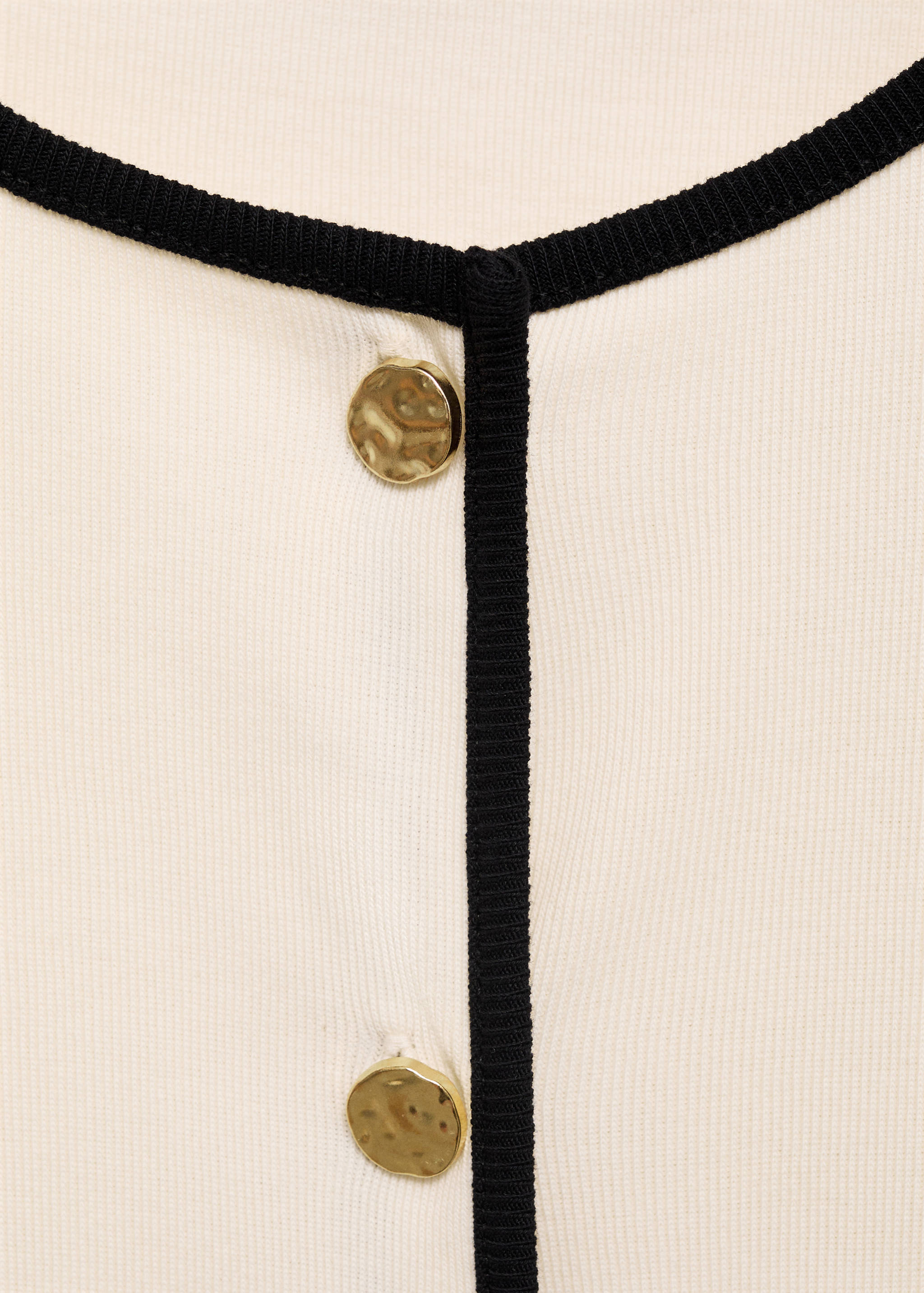Cotton t-shirt with contrasting trim - Details of the article 8