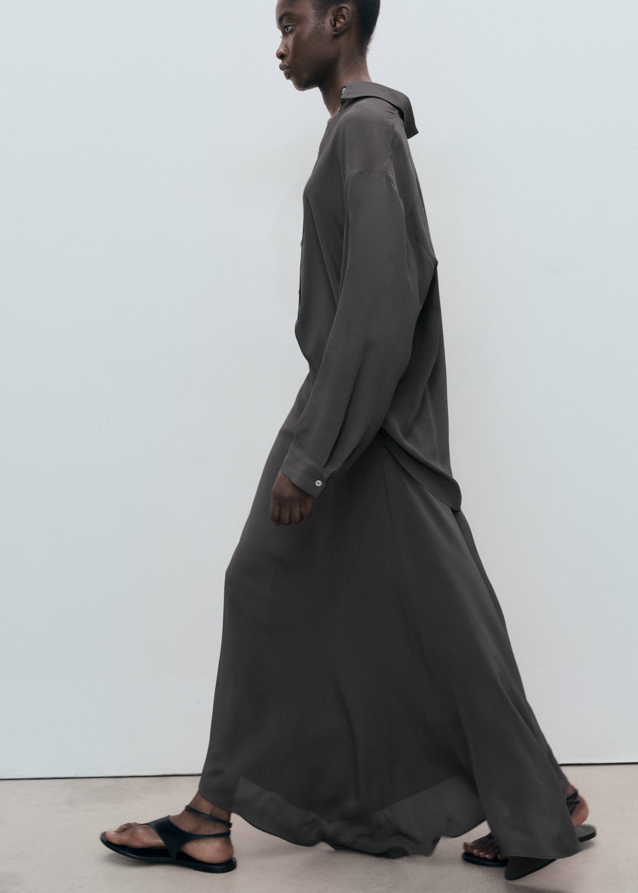 Asymmetrical maxi-skirt - Details of the article 2