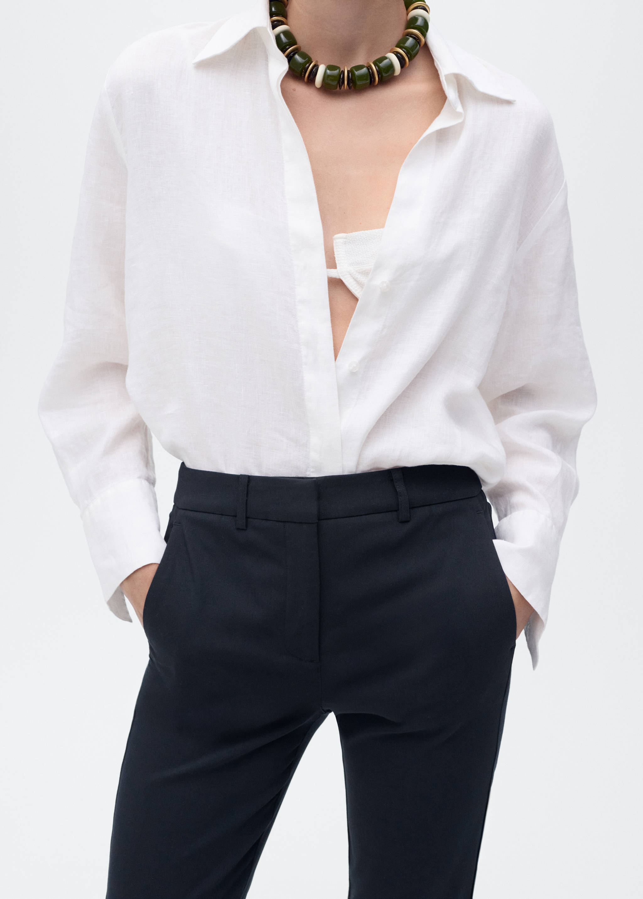 Pantalón recto crop - Detalle del artículo 6