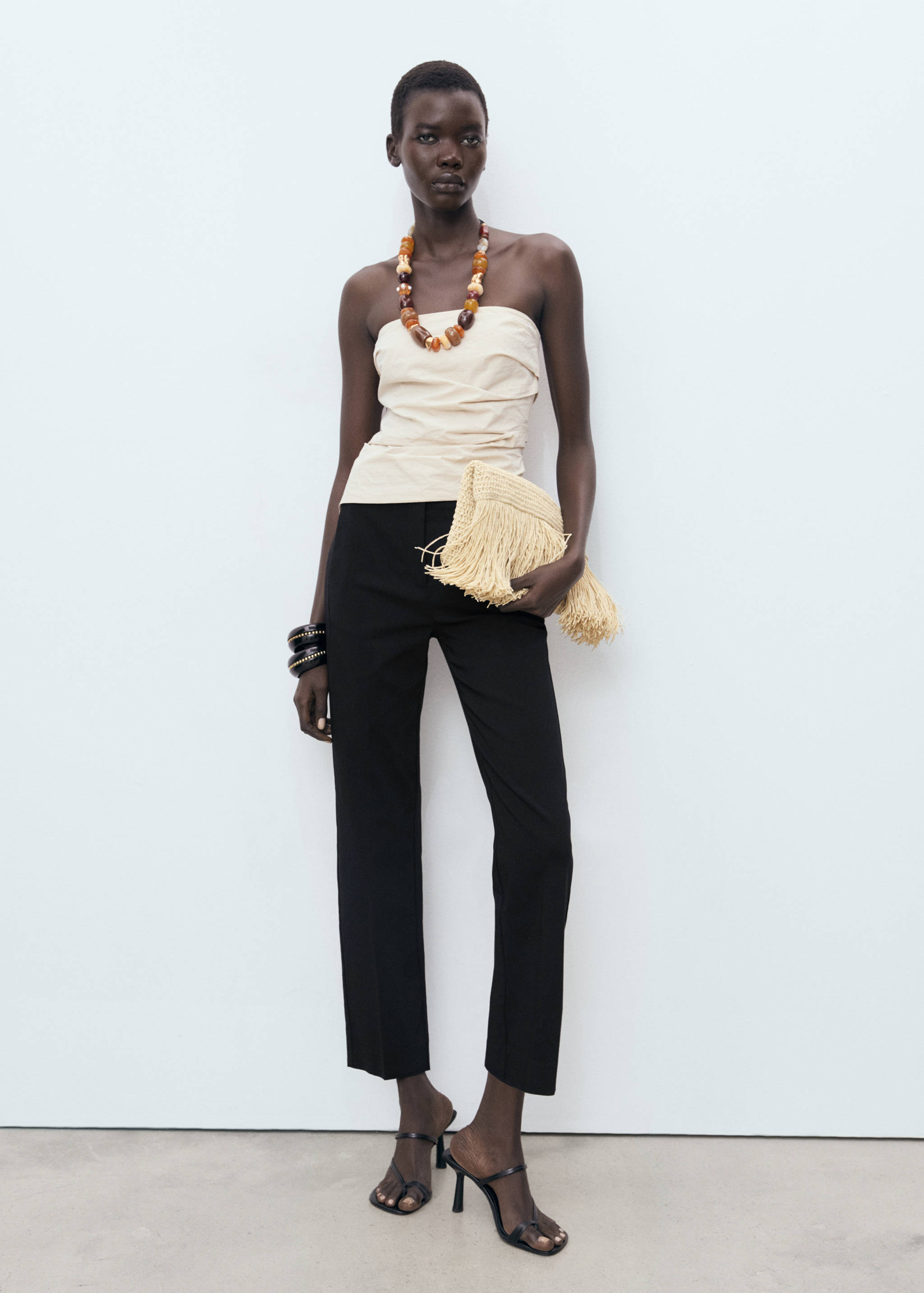 Egyenes szabású vágott nadrág - Általános sík