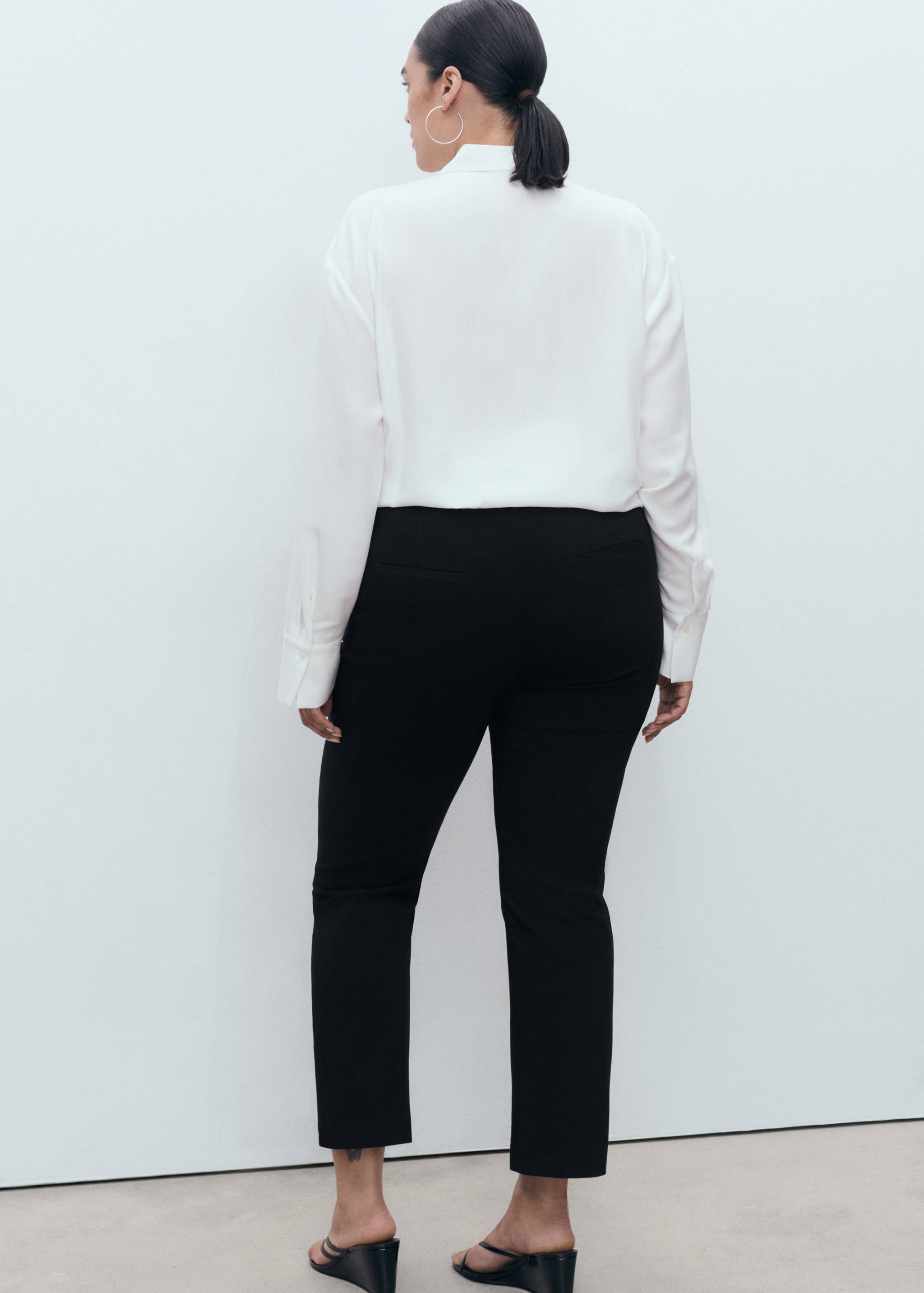 Egyenes szabású vágott nadrág - A termék adatai 4