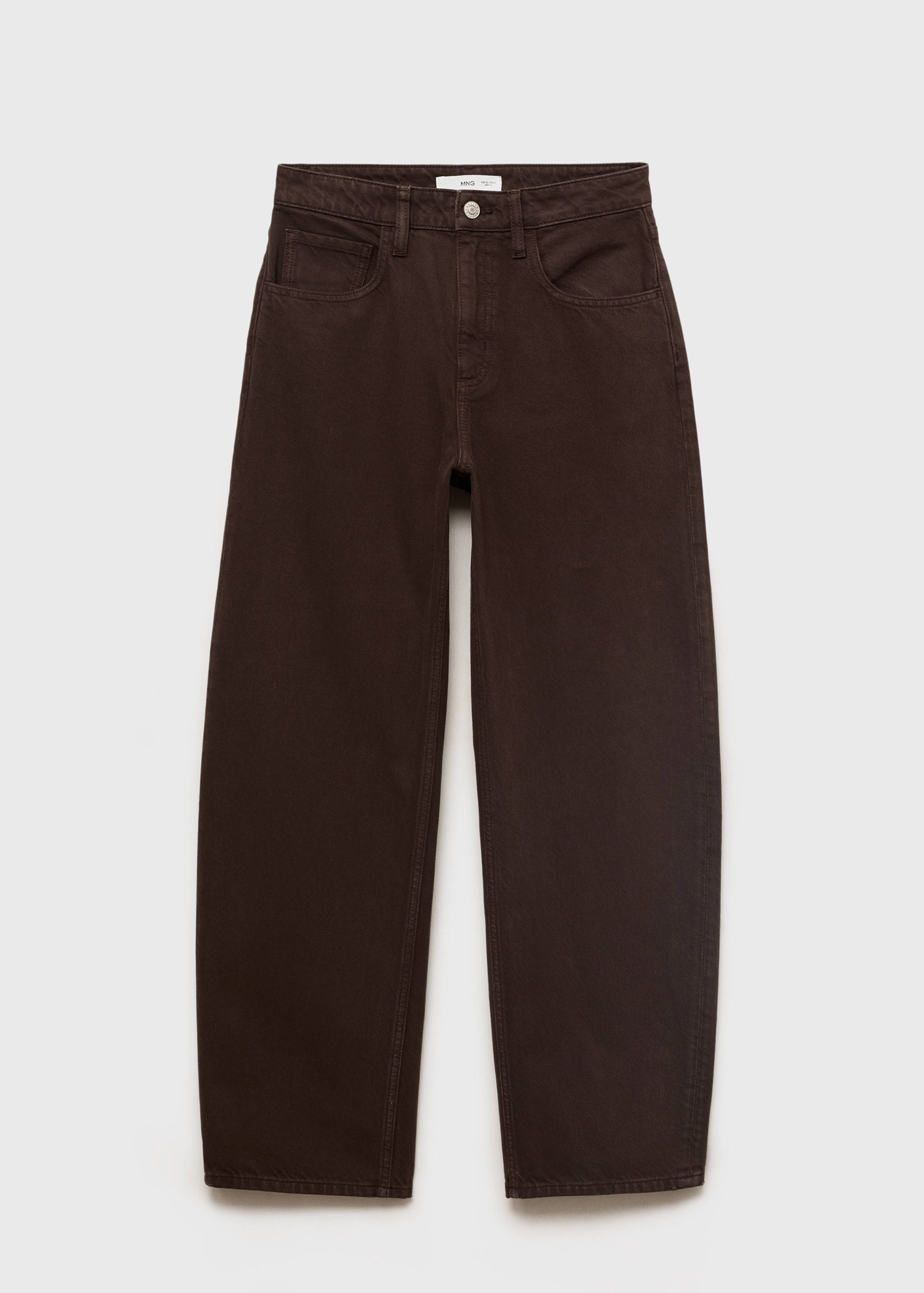 Джинсы barrel с высокой посадкой - Изделие без модели