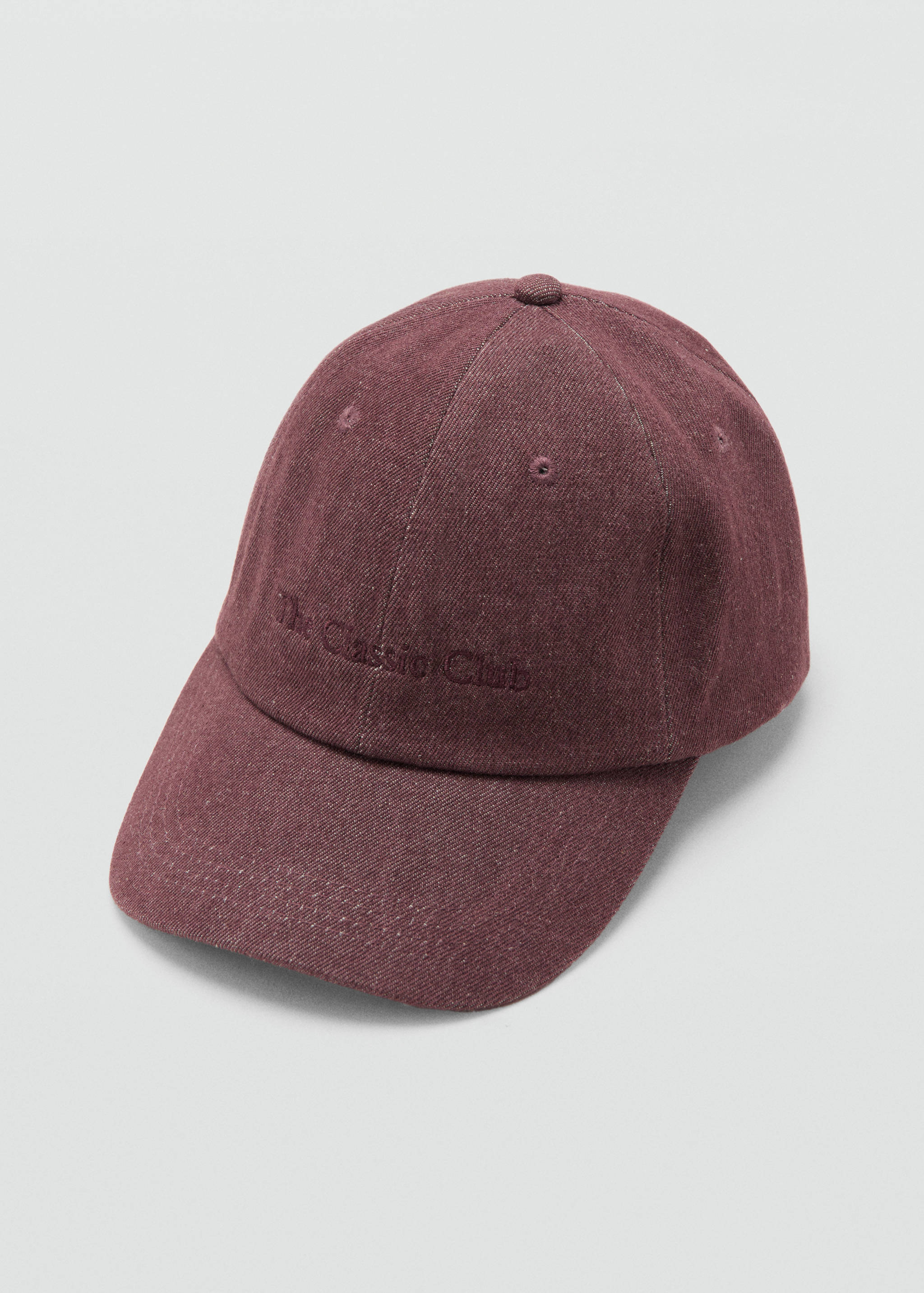 Cotton cap with embroidered slogan - Details of the article 2
