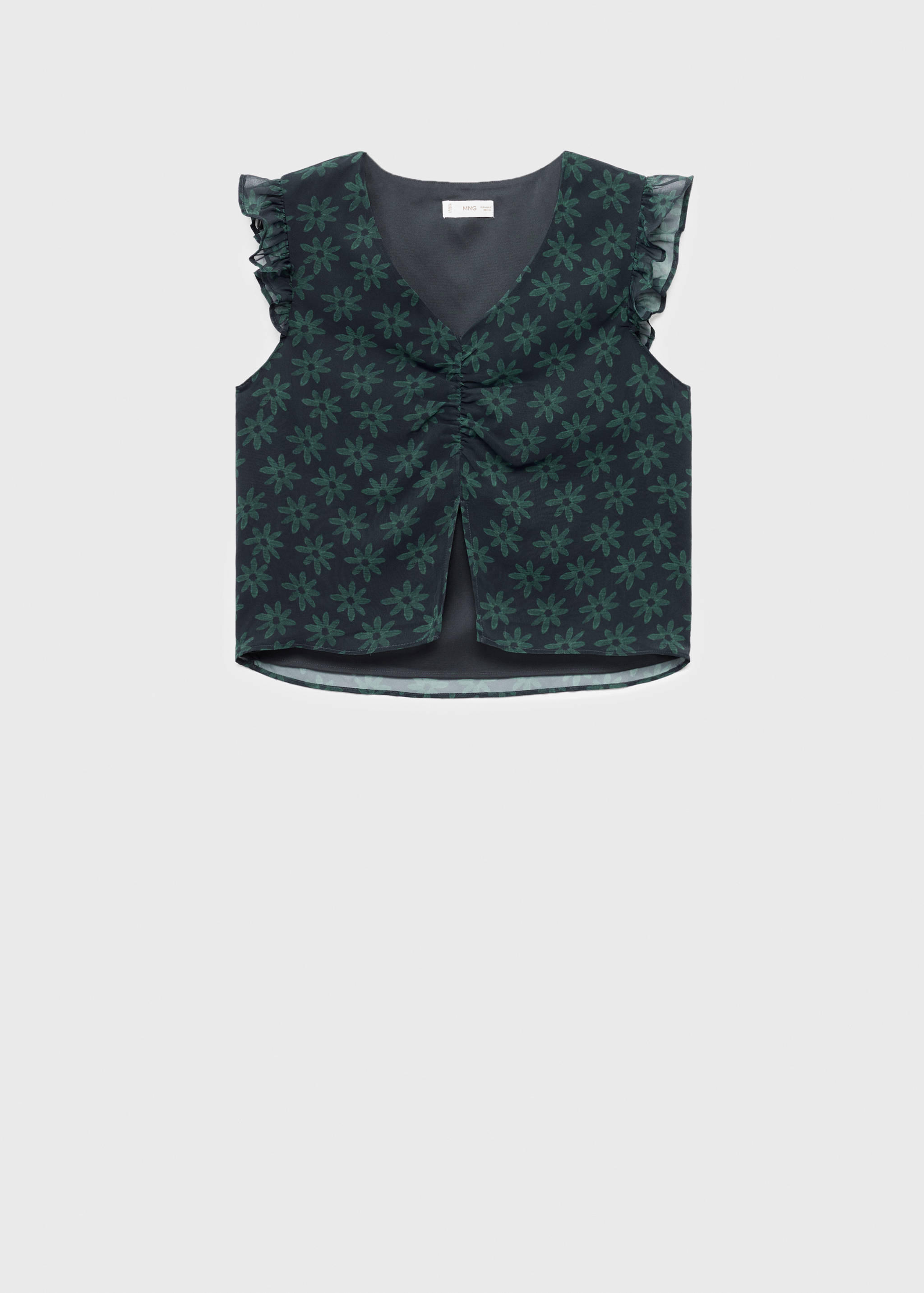 Chemisier à fleurs avec volants - Article sans modèle