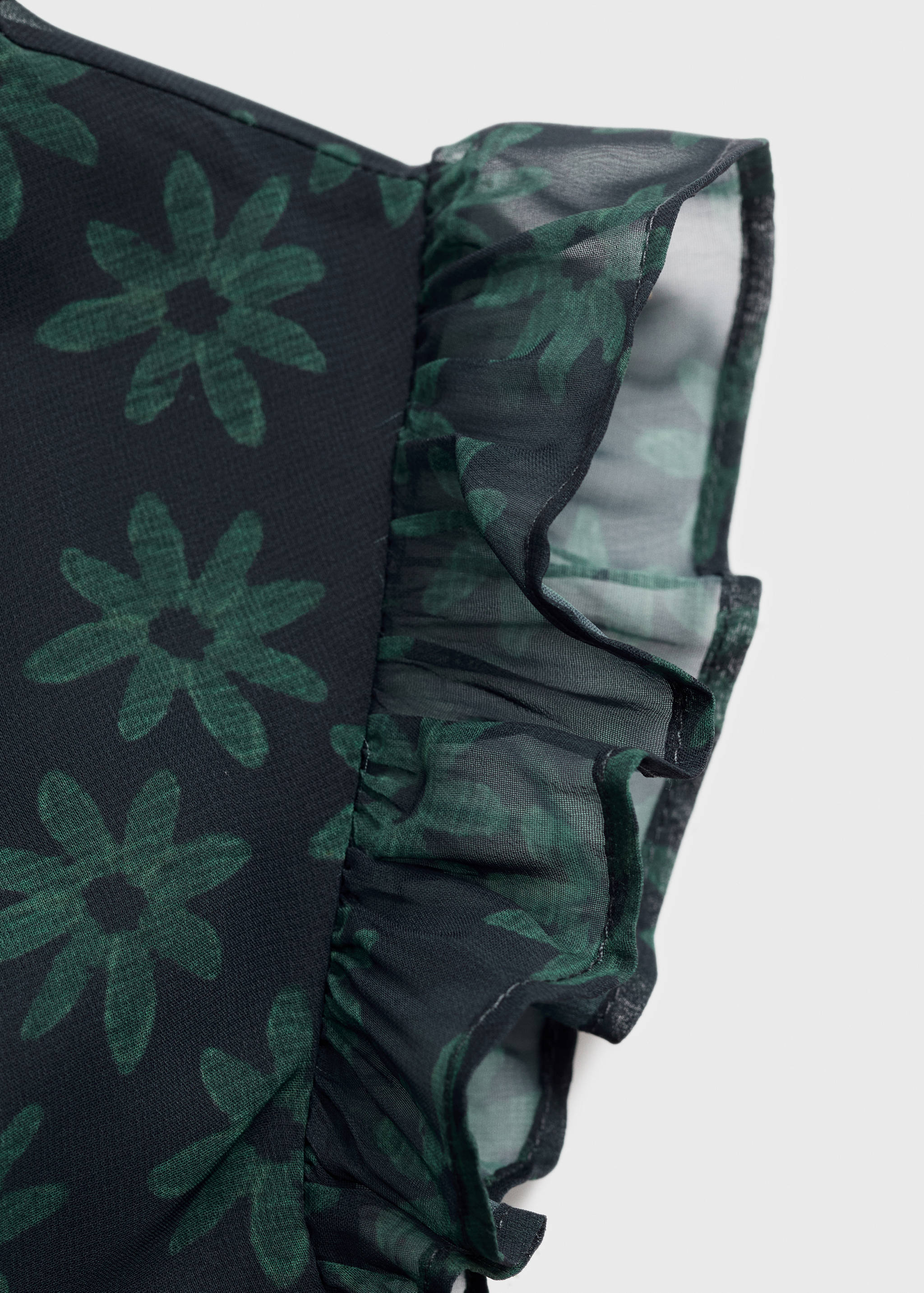 Chemisier à fleurs avec volants - Détail de l'article 0