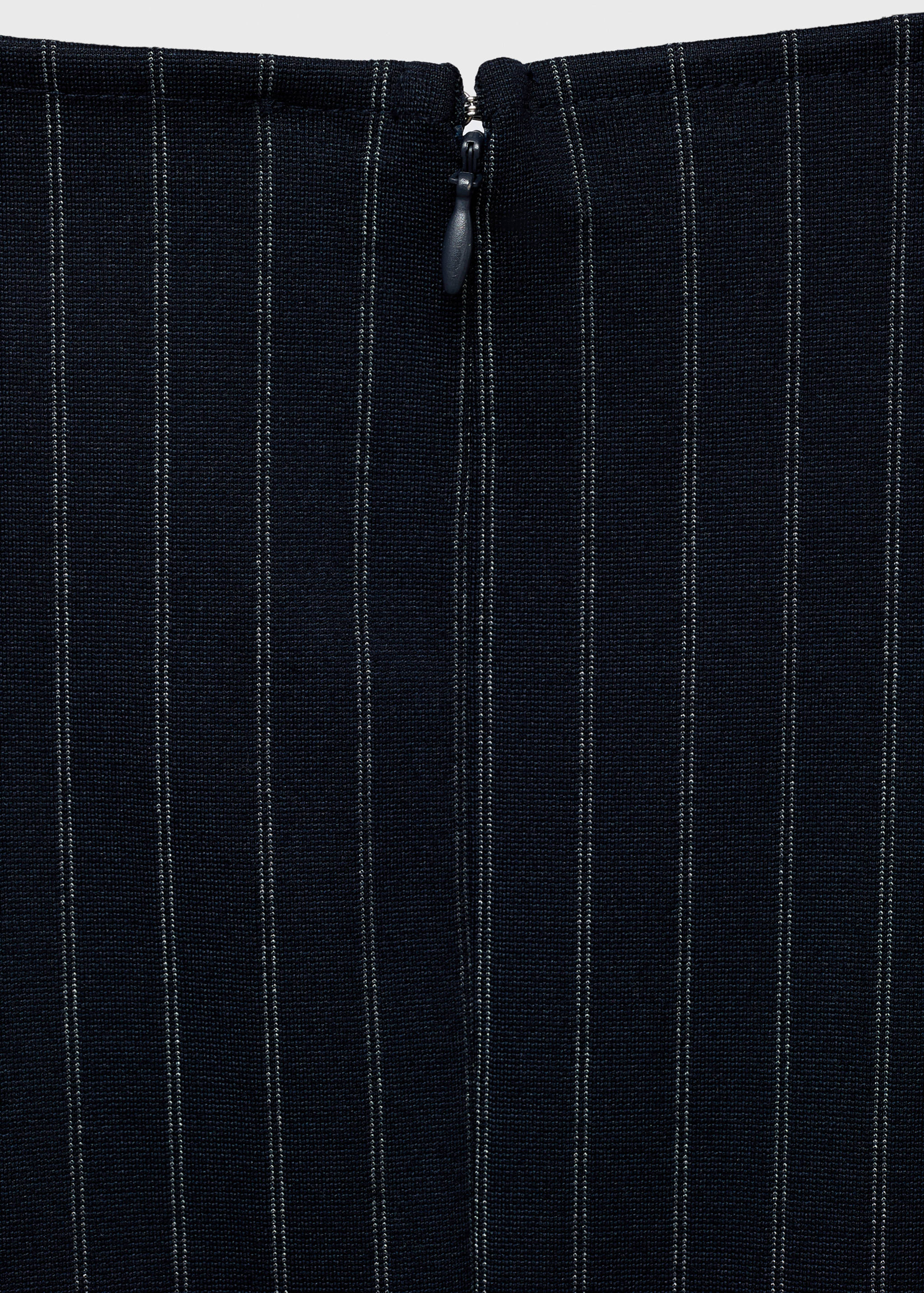 Boat-neck pinstripe dress - Details of the article 0