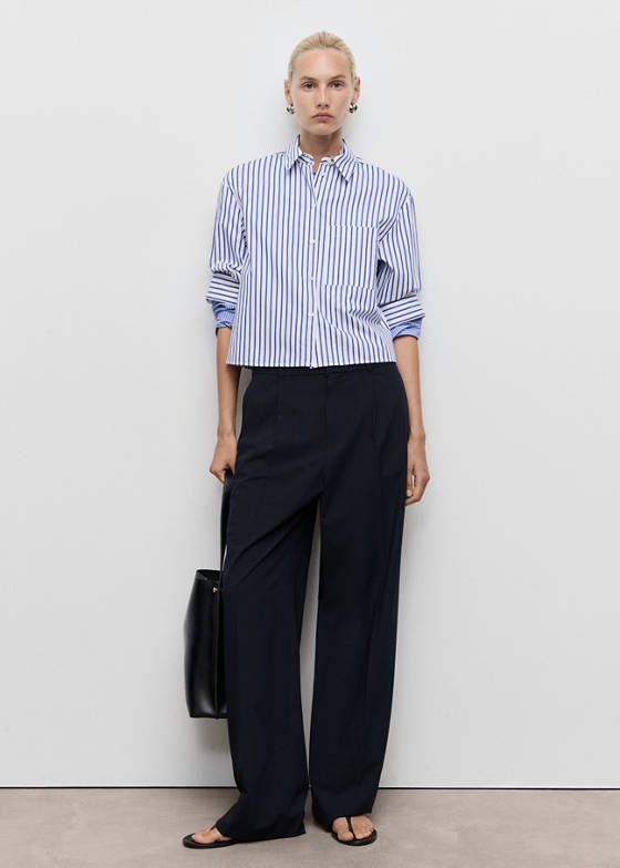 Düşük bel wide leg pantolon