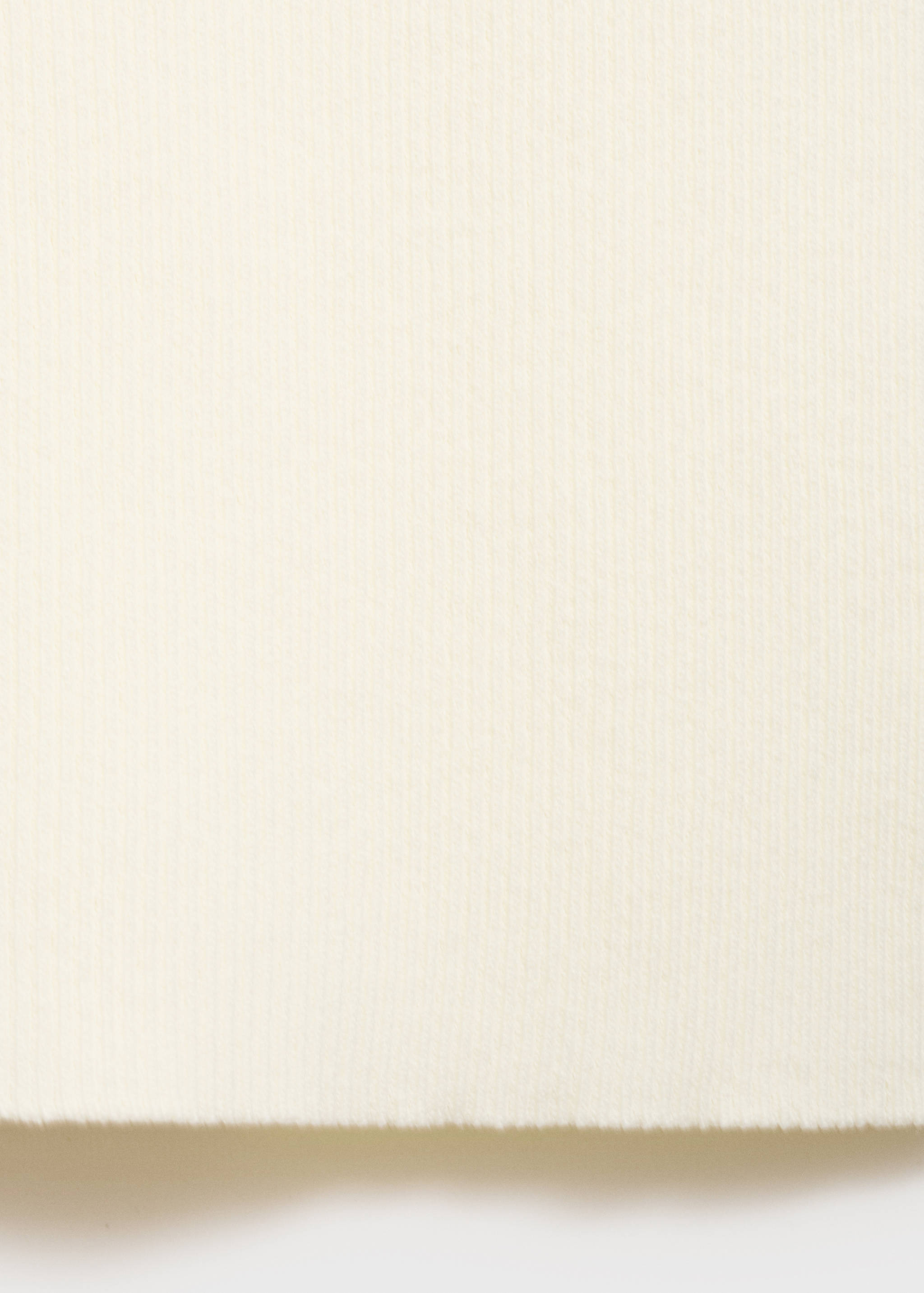 Ribbed-knit short-sleeved sweater - Details of the article 0